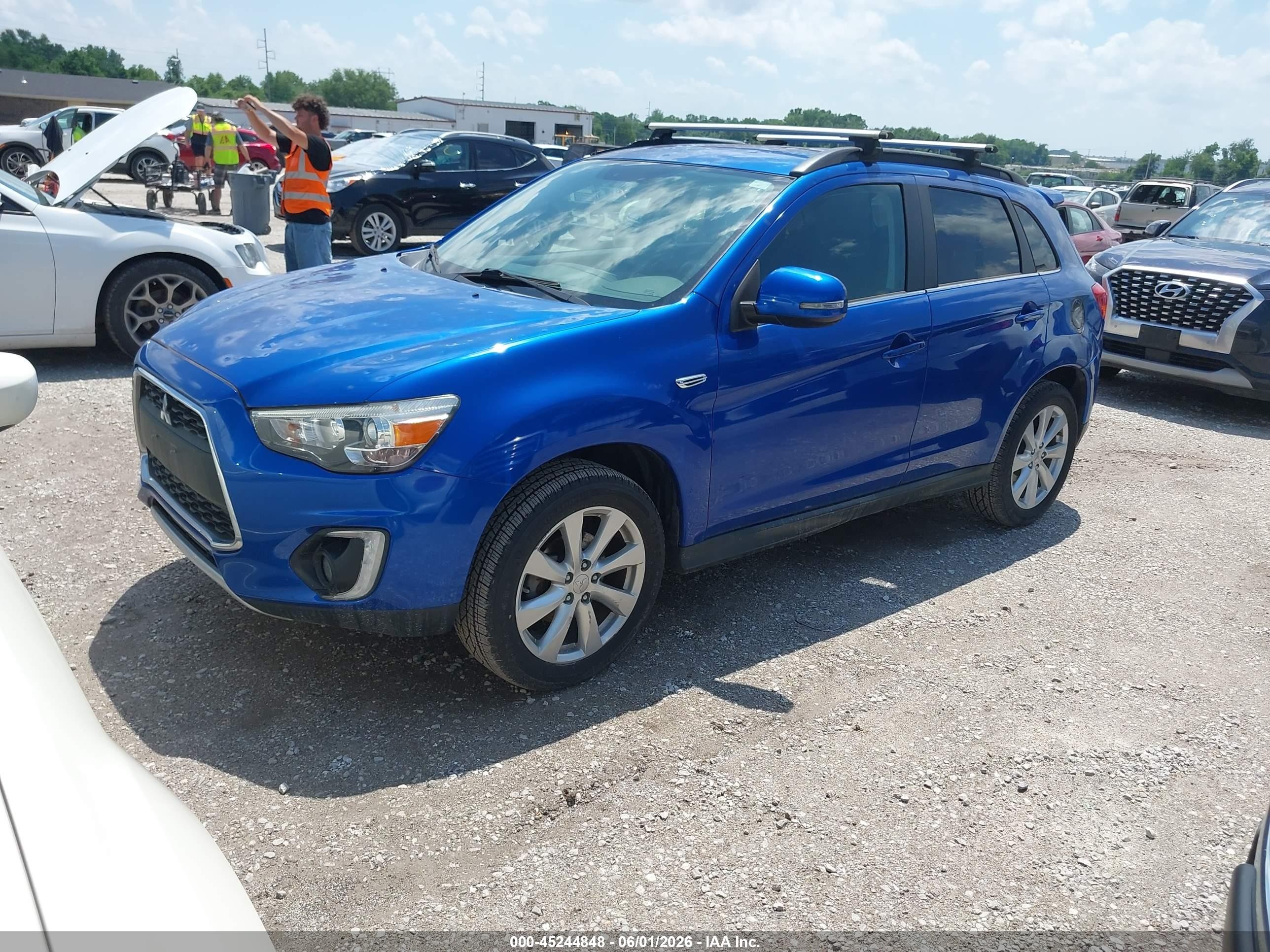 2015 Mitsubishi Outlander Sport Gt Blue vin: 4A4AR4AW0FE057999