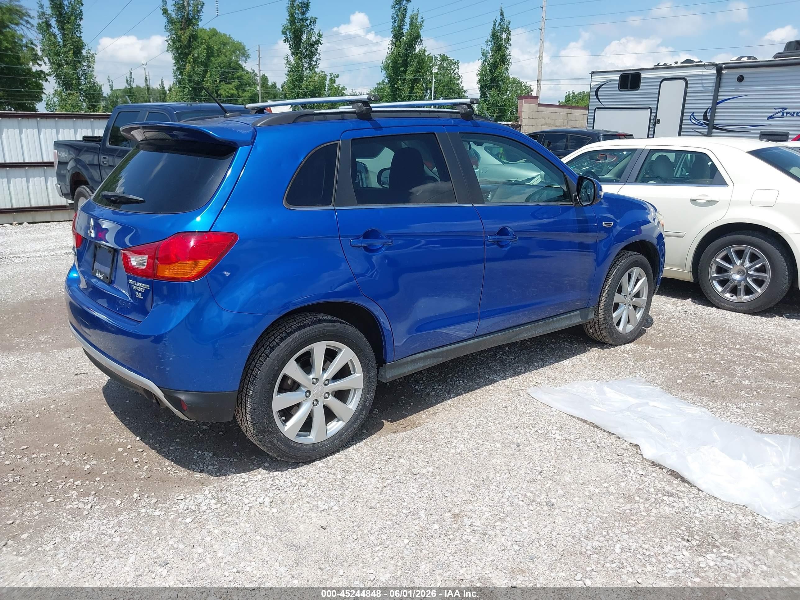 2015 Mitsubishi Outlander Sport Gt Blue vin: 4A4AR4AW0FE057999