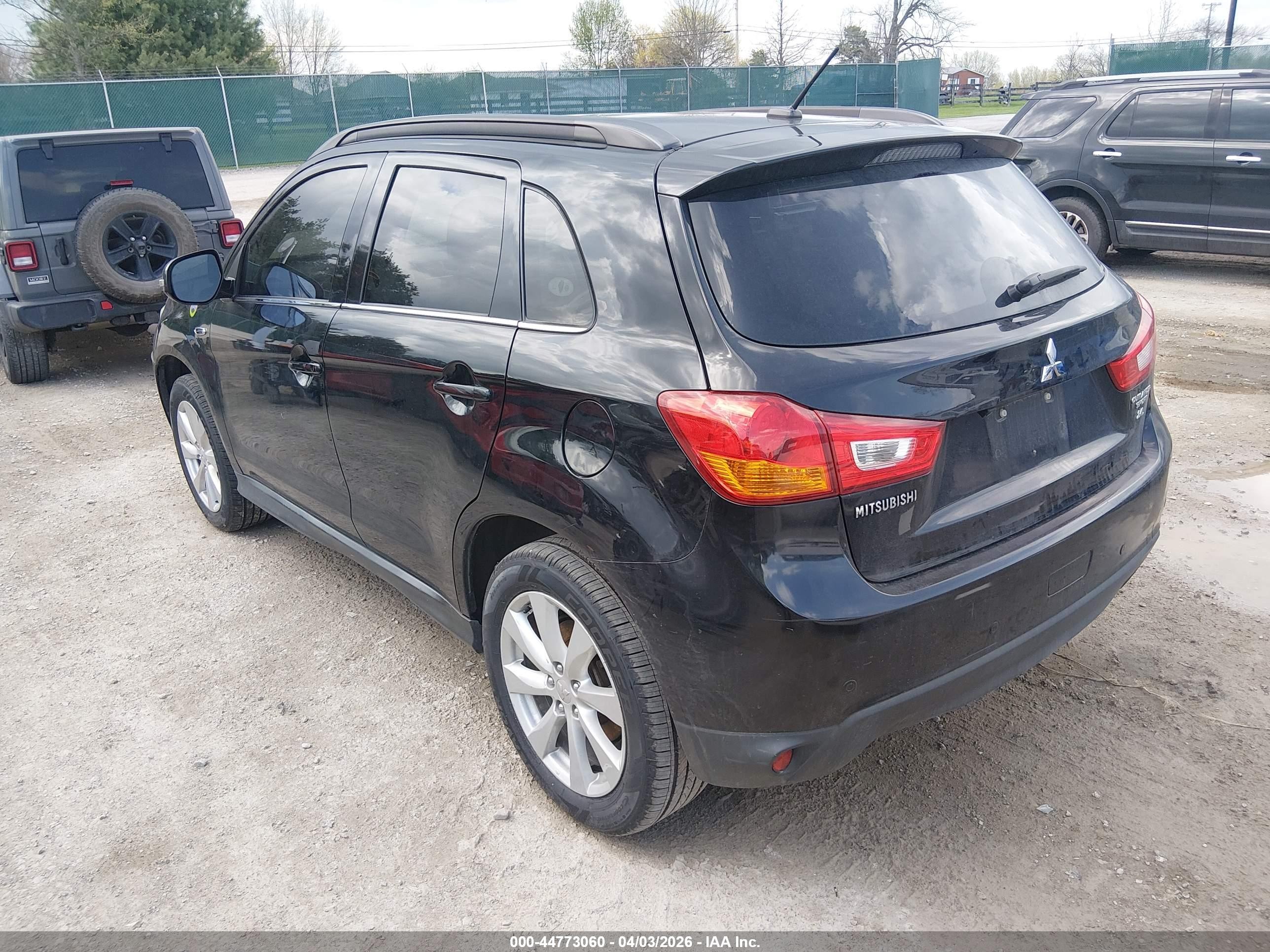 2015 Mitsubishi Outlander Sport Gt Black vin: 4A4AR4AW1FE043190
