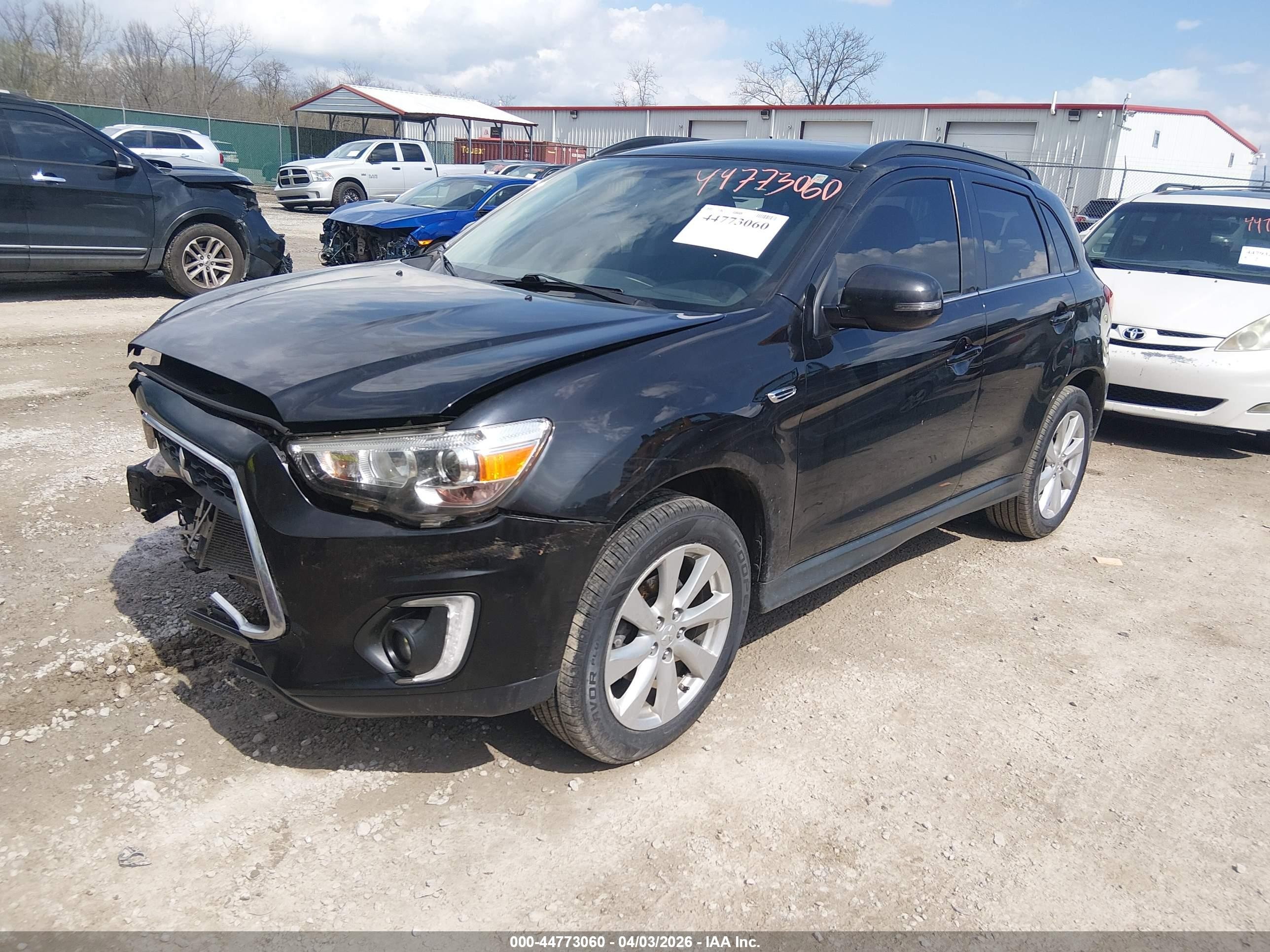 2015 Mitsubishi Outlander Sport Gt Black vin: 4A4AR4AW1FE043190