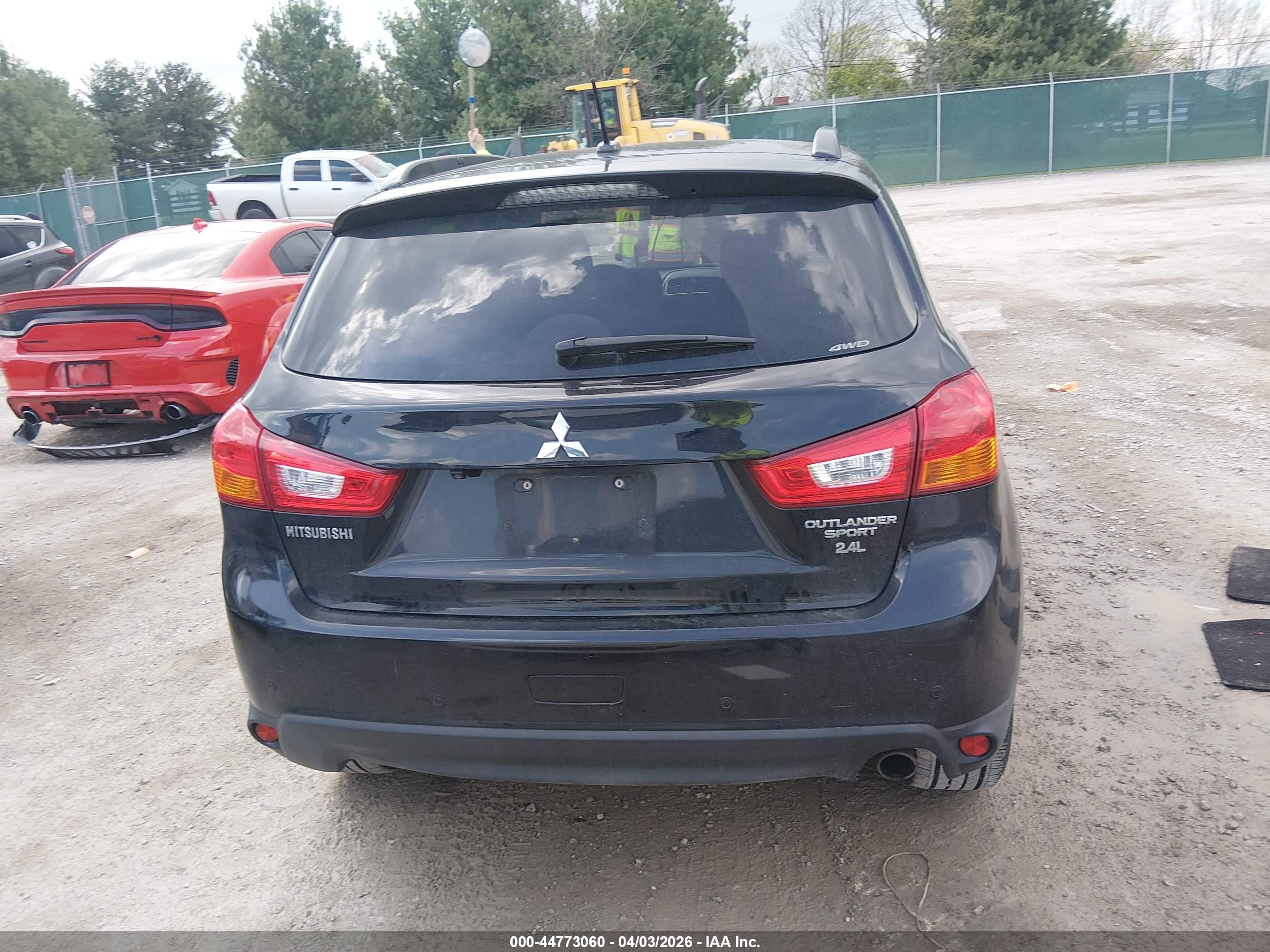 2015 Mitsubishi Outlander Sport Gt Black vin: 4A4AR4AW1FE043190