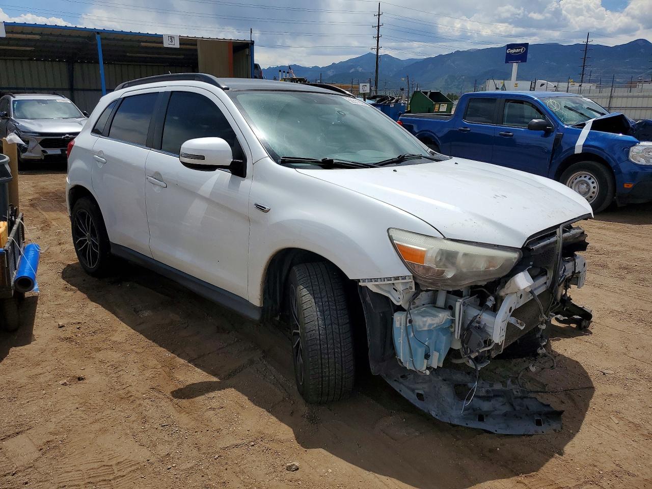2015 Mitsubishi Outlander Sport Se White vin: 4A4AR4AW3FE058628
