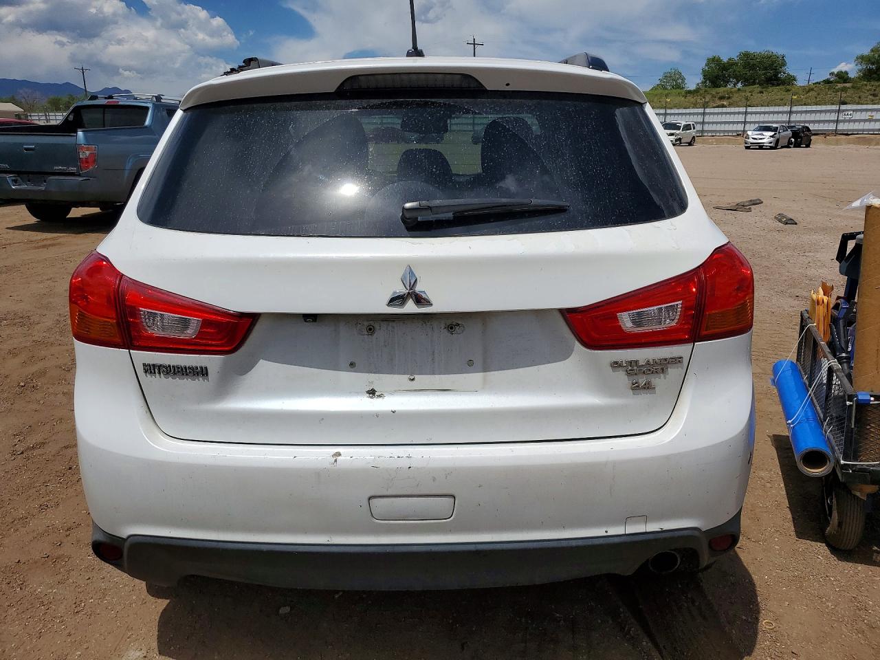 2015 Mitsubishi Outlander Sport Se White vin: 4A4AR4AW3FE058628