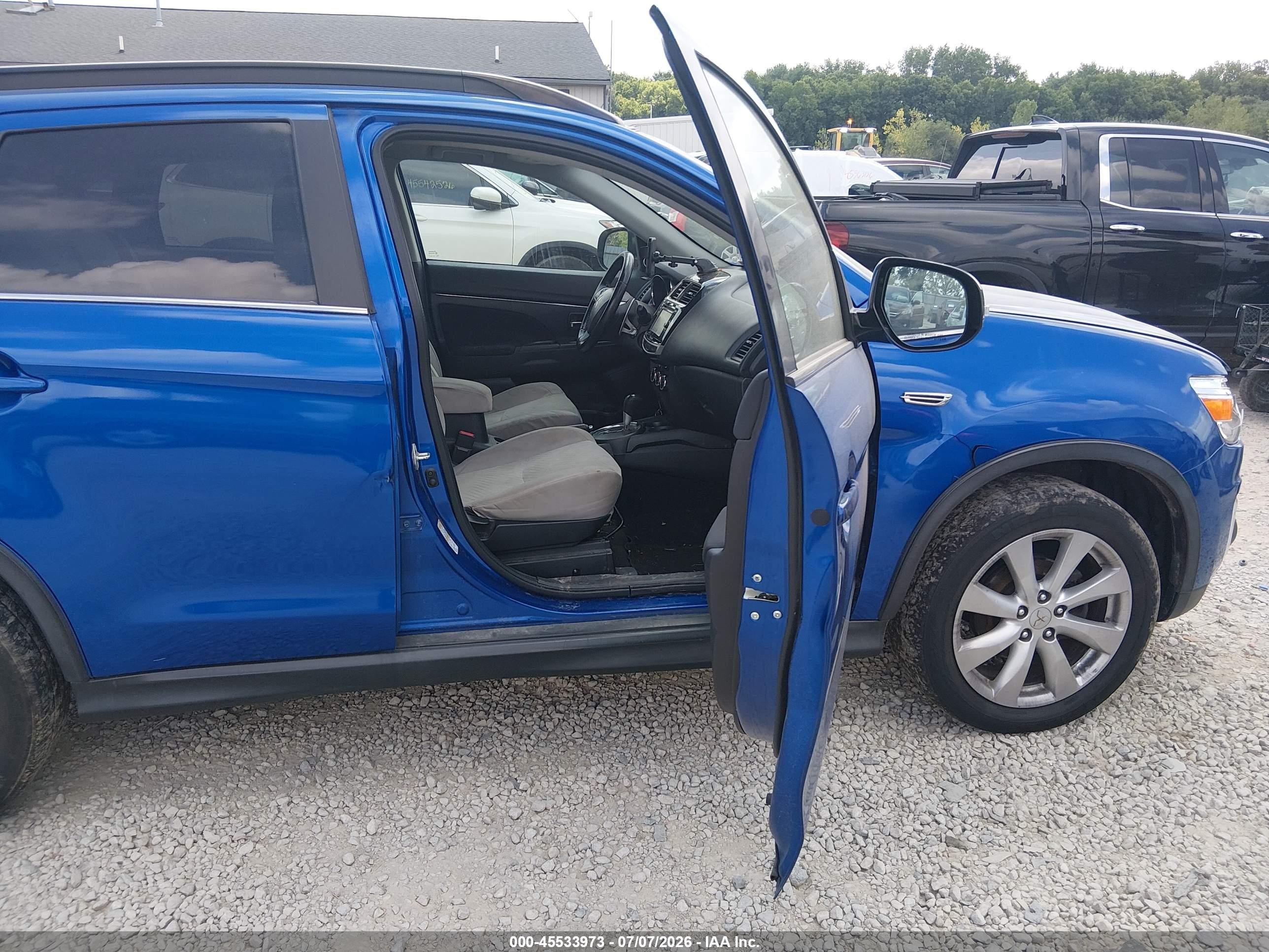 2015 Mitsubishi Outlander Sport Gt Blue vin: 4A4AR4AW6FE027888