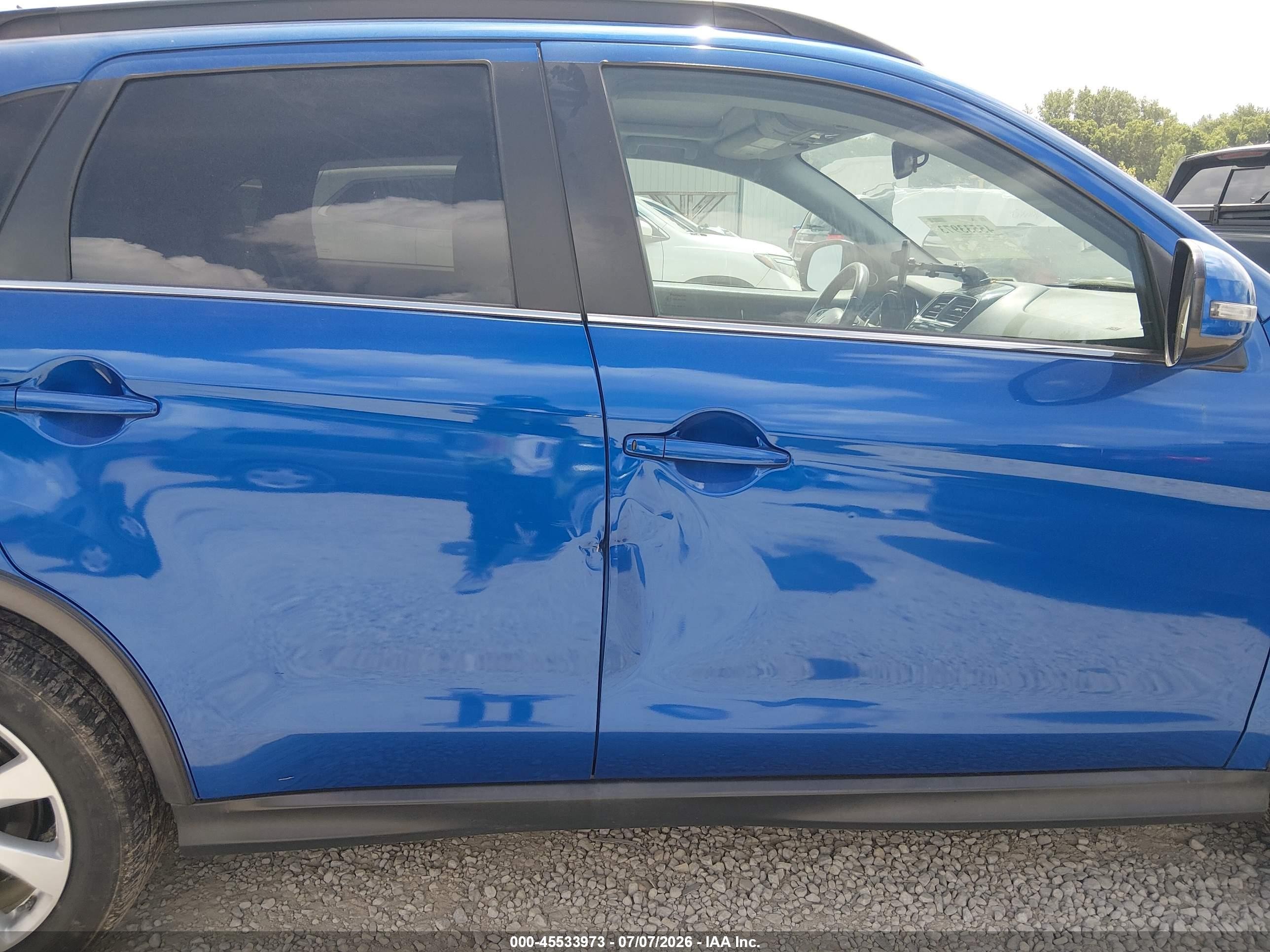 2015 Mitsubishi Outlander Sport Gt Blue vin: 4A4AR4AW6FE027888
