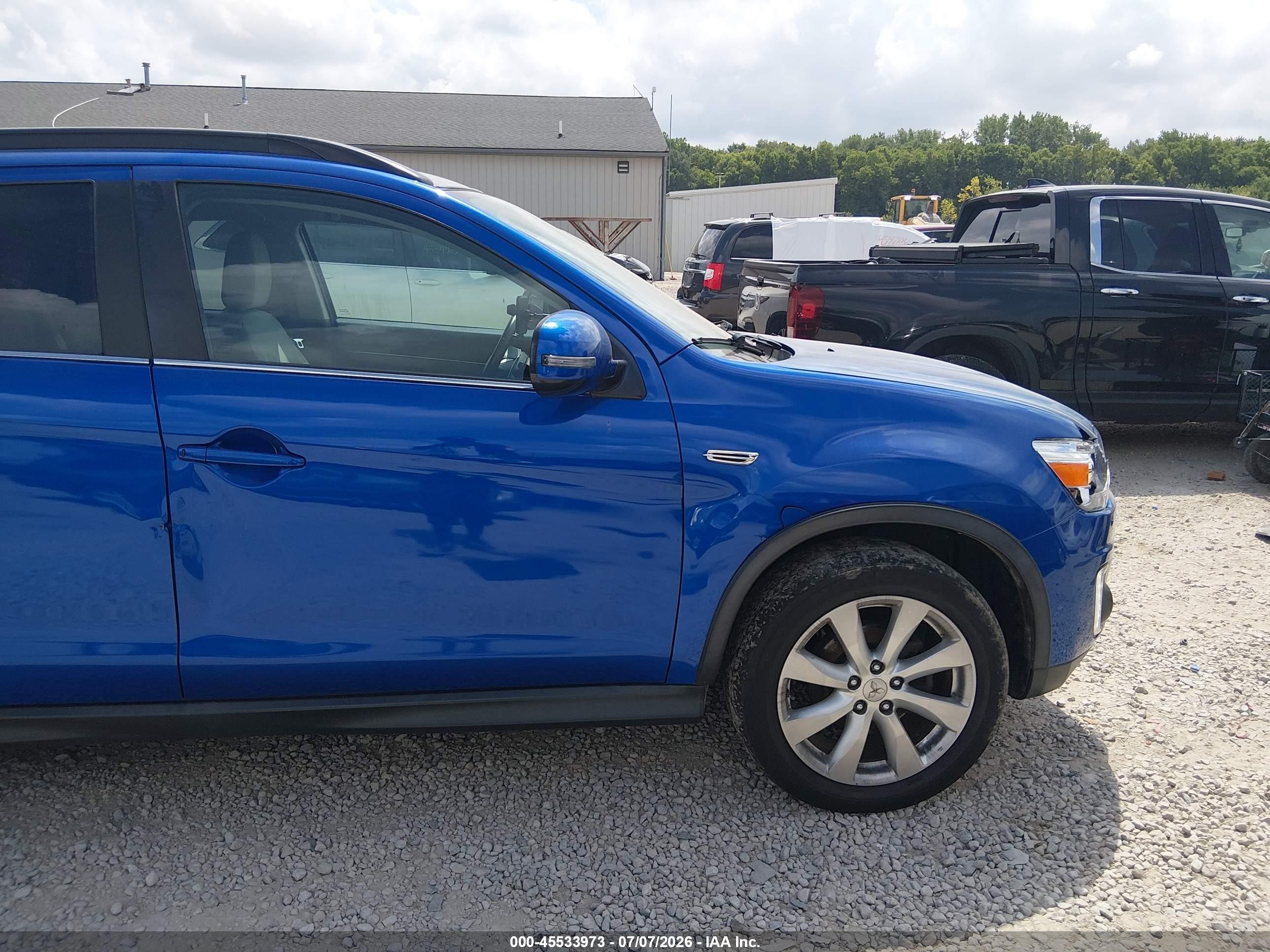 2015 Mitsubishi Outlander Sport Gt Blue vin: 4A4AR4AW6FE027888