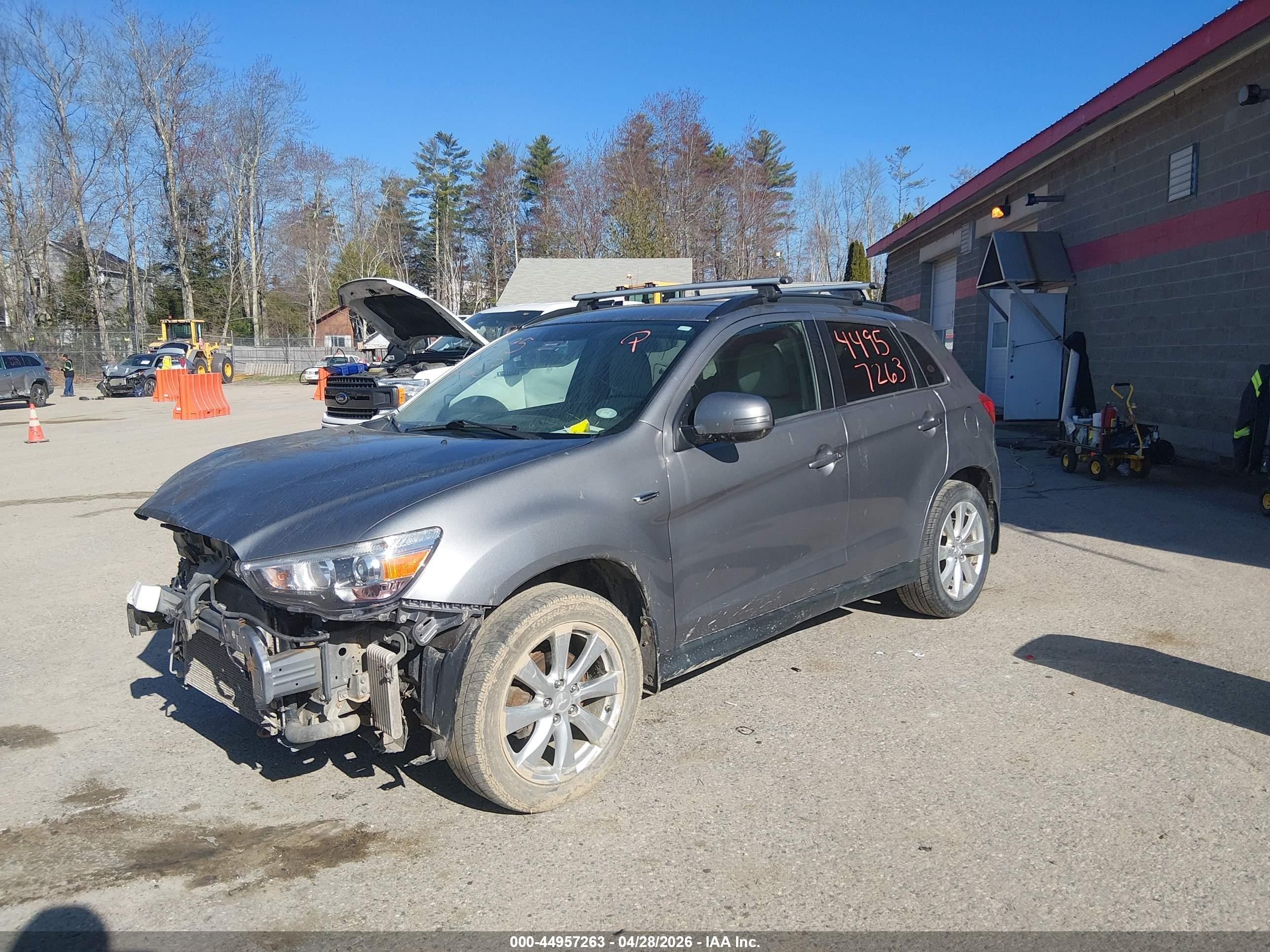 2015 Mitsubishi Outlander Sport Gt Gray vin: 4A4AR4AW6FE029799