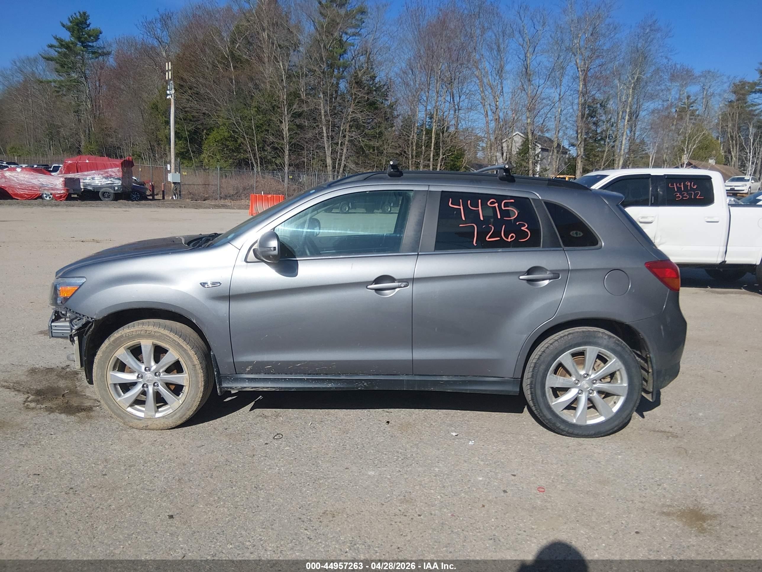 2015 Mitsubishi Outlander Sport Gt Gray vin: 4A4AR4AW6FE029799