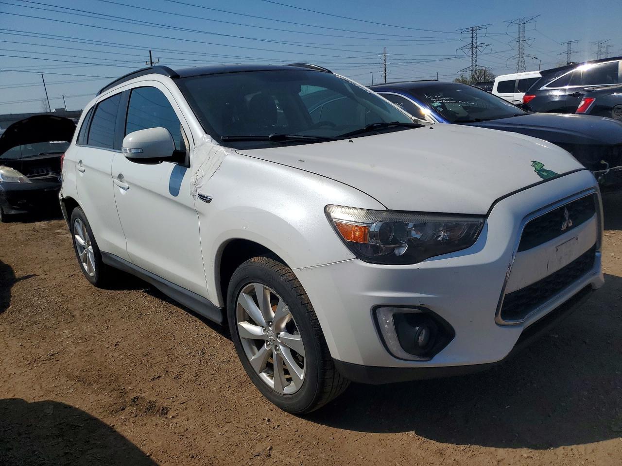 2015 Mitsubishi Outlander Sport Se White vin: 4A4AR4AW6FE045713