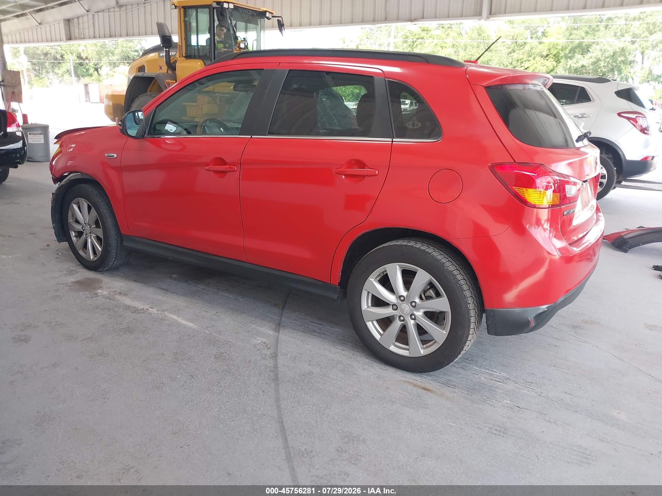 2015 Mitsubishi Outlander Sport Gt Red vin: 4A4AR4AW8FE056325