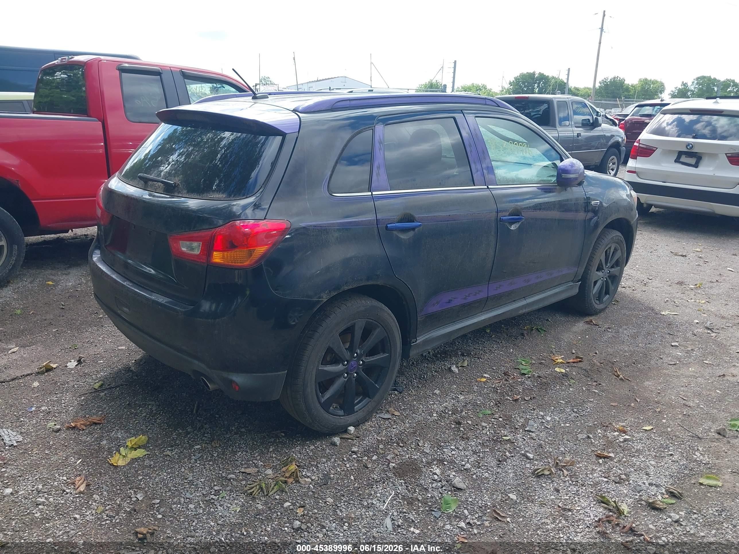 2015 Mitsubishi Outlander Sport Gt Черный vin: 4A4AR4AWXFE036335