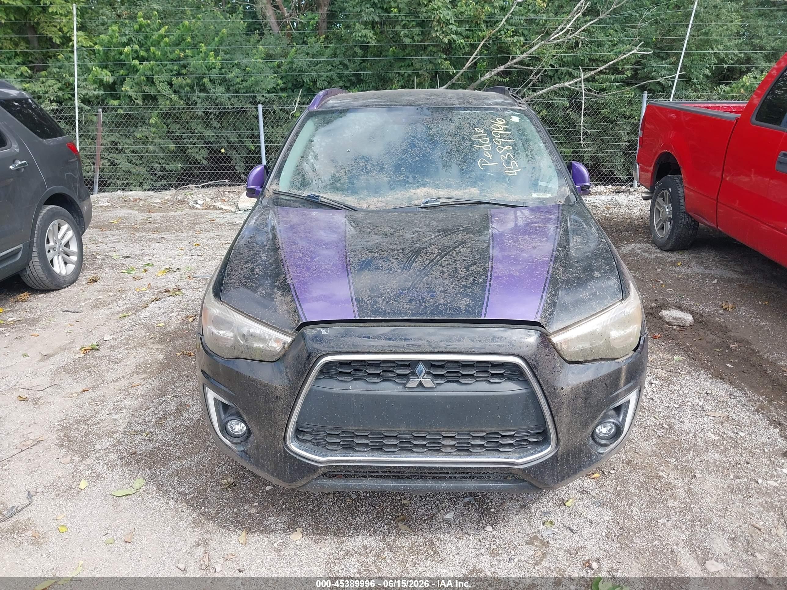 2015 Mitsubishi Outlander Sport Gt Черный vin: 4A4AR4AWXFE036335