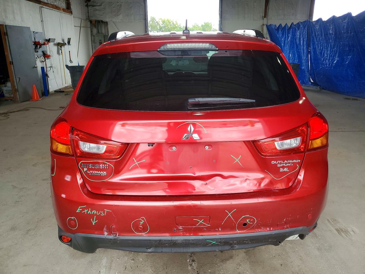 2015 Mitsubishi Outlander Sport Se Red vin: 4A4AR4AWXFE037923