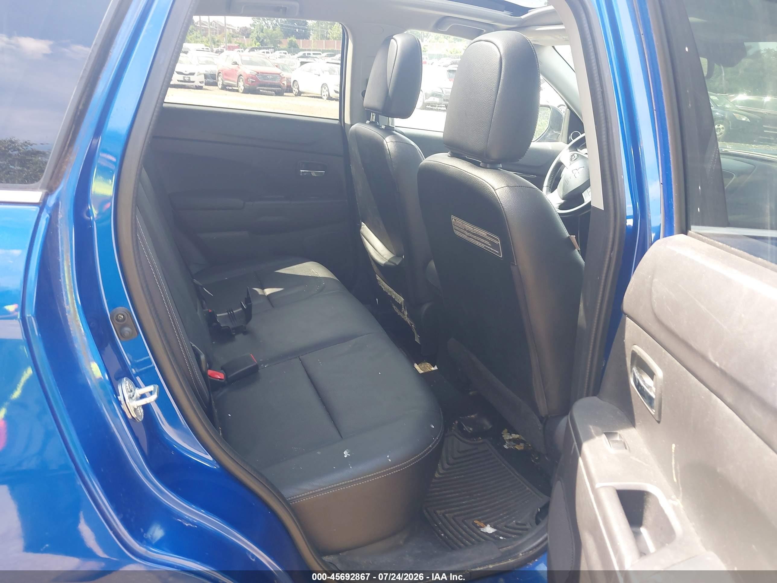 2015 Mitsubishi Outlander Sport Gt Blue vin: 4A4AR4AWXFE043320
