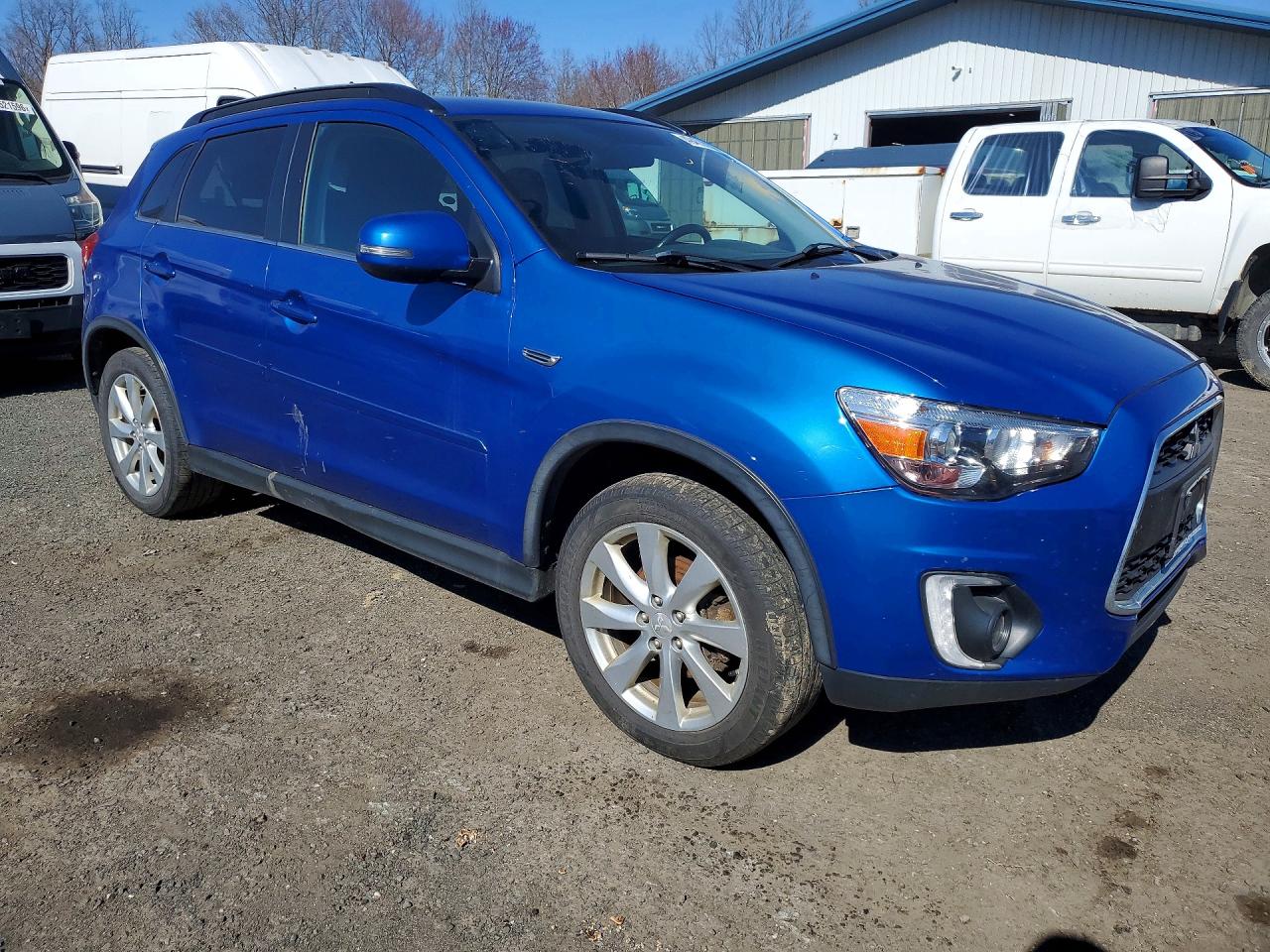 2015 Mitsubishi Outlander Sport Se Blue vin: 4A4AR4AWXFE059842