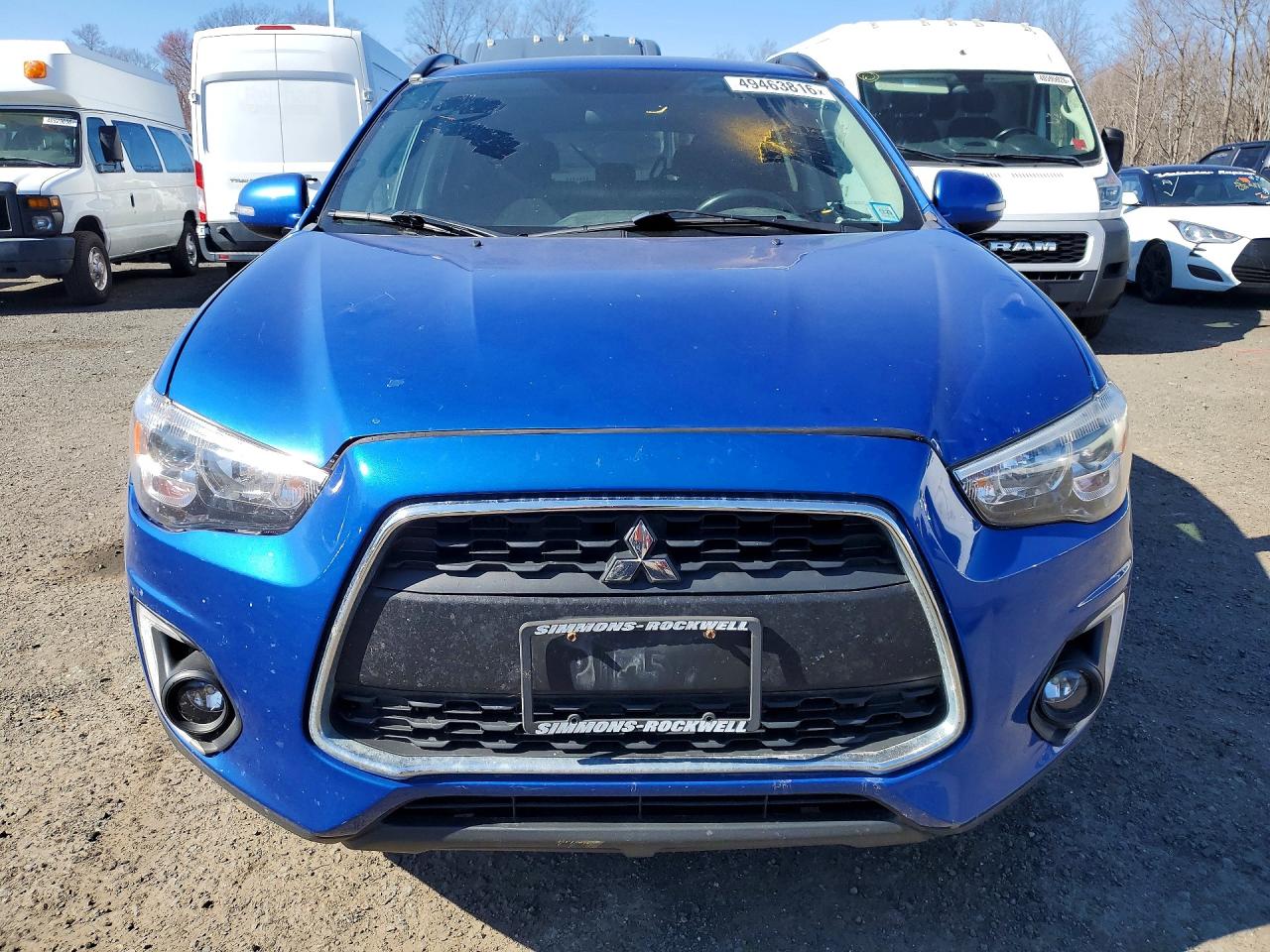 2015 Mitsubishi Outlander Sport Se Blue vin: 4A4AR4AWXFE059842