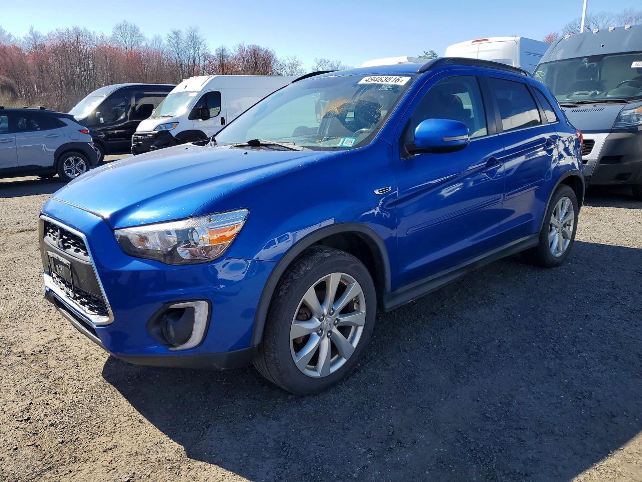 2015 Mitsubishi Outlander Sport Se Blue vin: 4A4AR4AWXFE059842