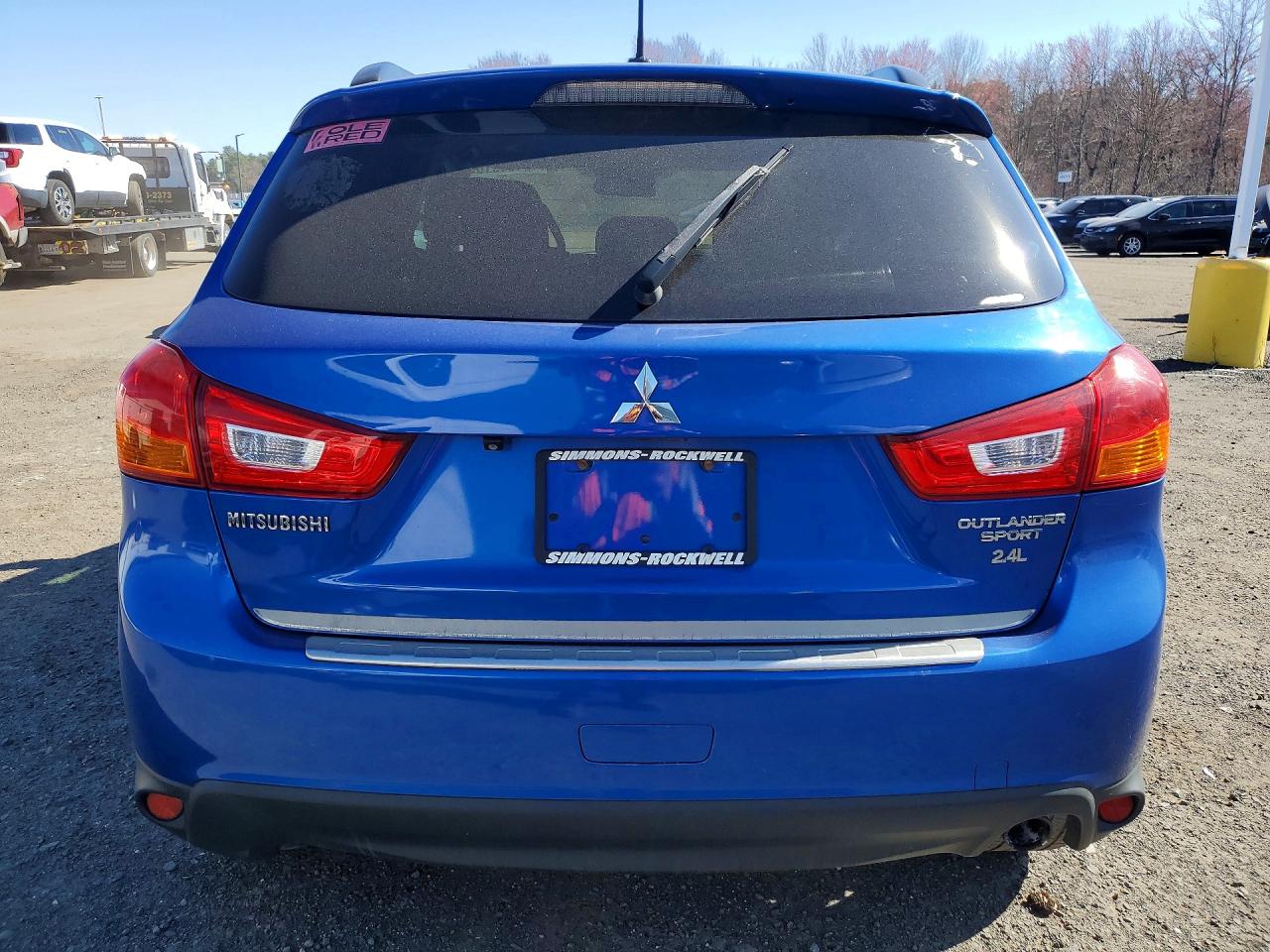 2015 Mitsubishi Outlander Sport Se Blue vin: 4A4AR4AWXFE059842