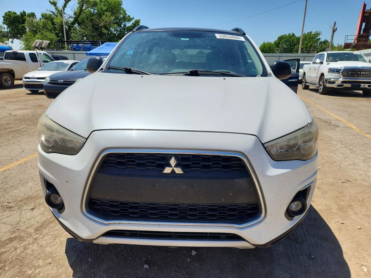 2013 Mitsubishi Outlander Sport Le White vin: 4A4AR5AU1DE023930