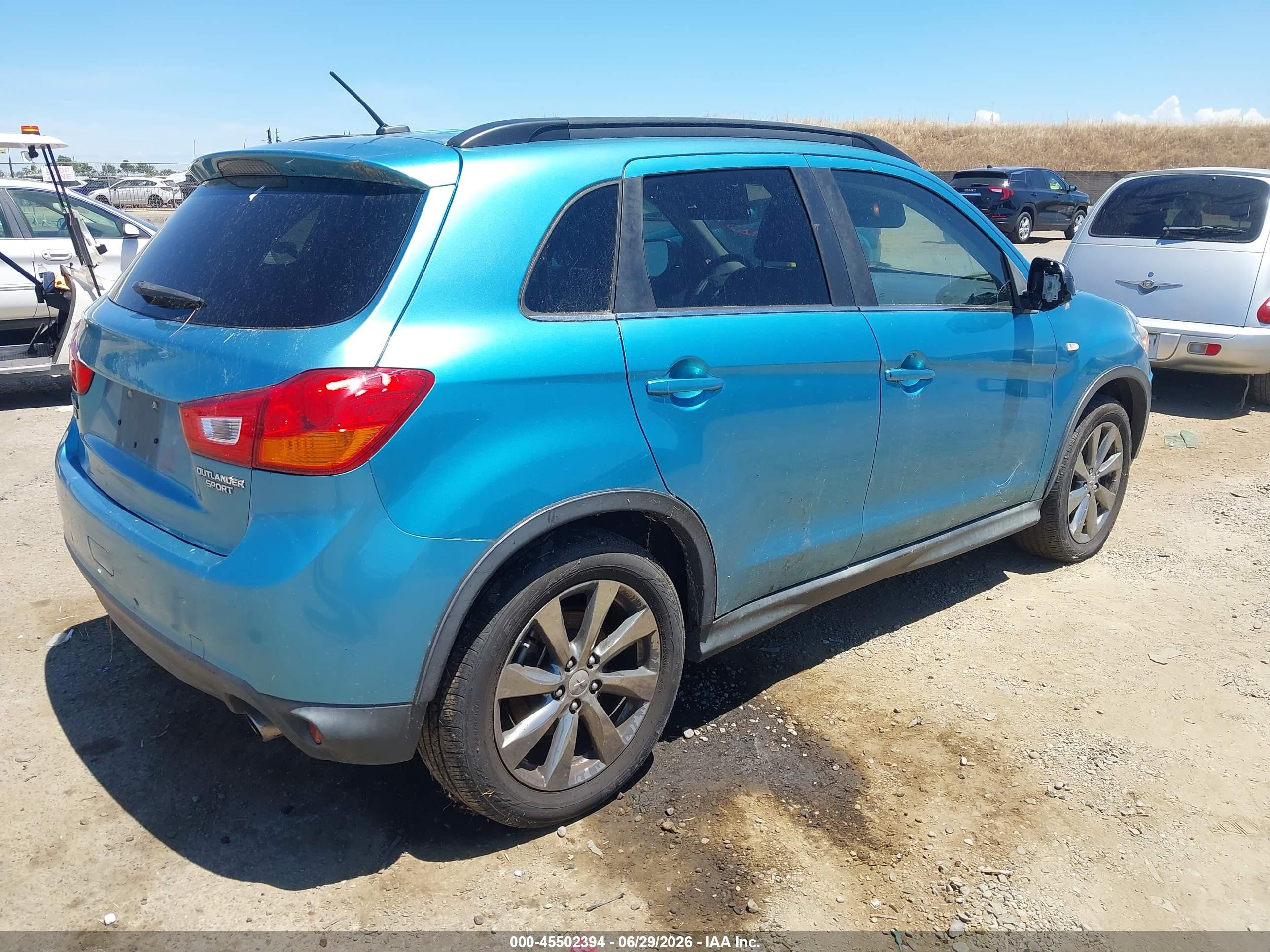 2013 Mitsubishi Outlander Sport Le Blue vin: 4A4AR5AUXDE023960