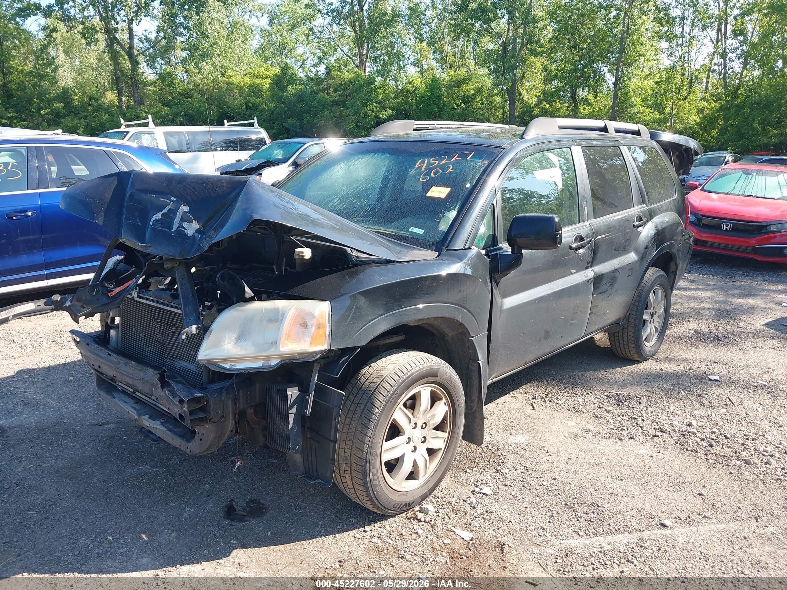 2011 Mitsubishi Endeavor Ls Black vin: 4A4JM2AS1BE033513