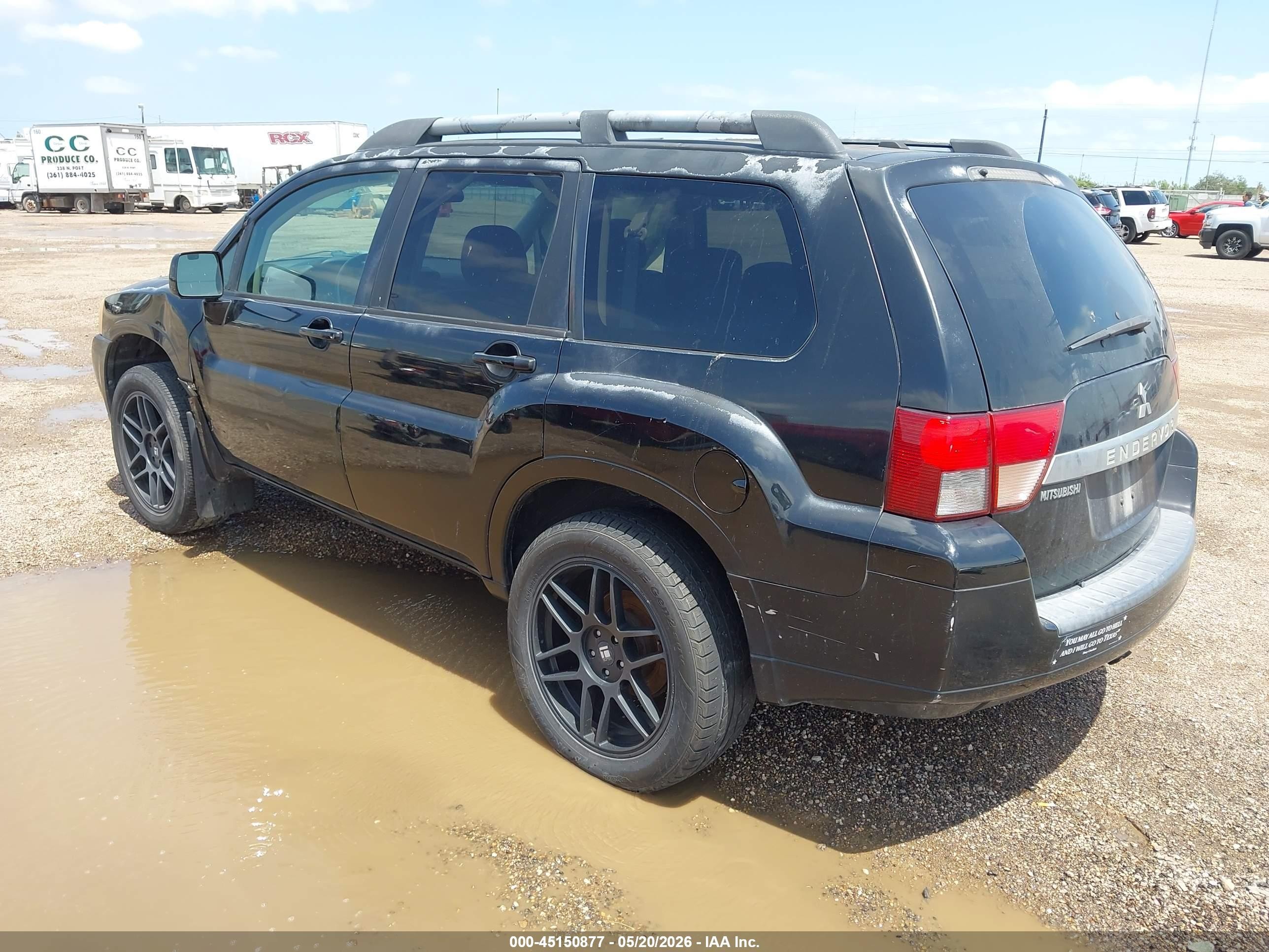 2010 Mitsubishi Endeavor Se Black vin: 4A4JM3AS9AE005592