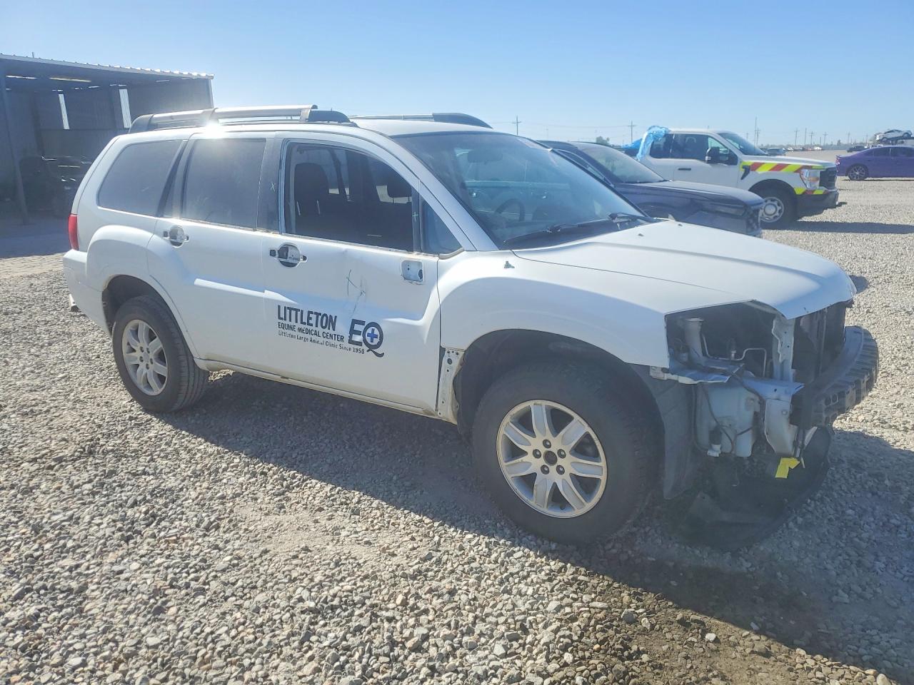 2011 Mitsubishi Endeavor Ls White vin: 4A4JN2AS7BE031004