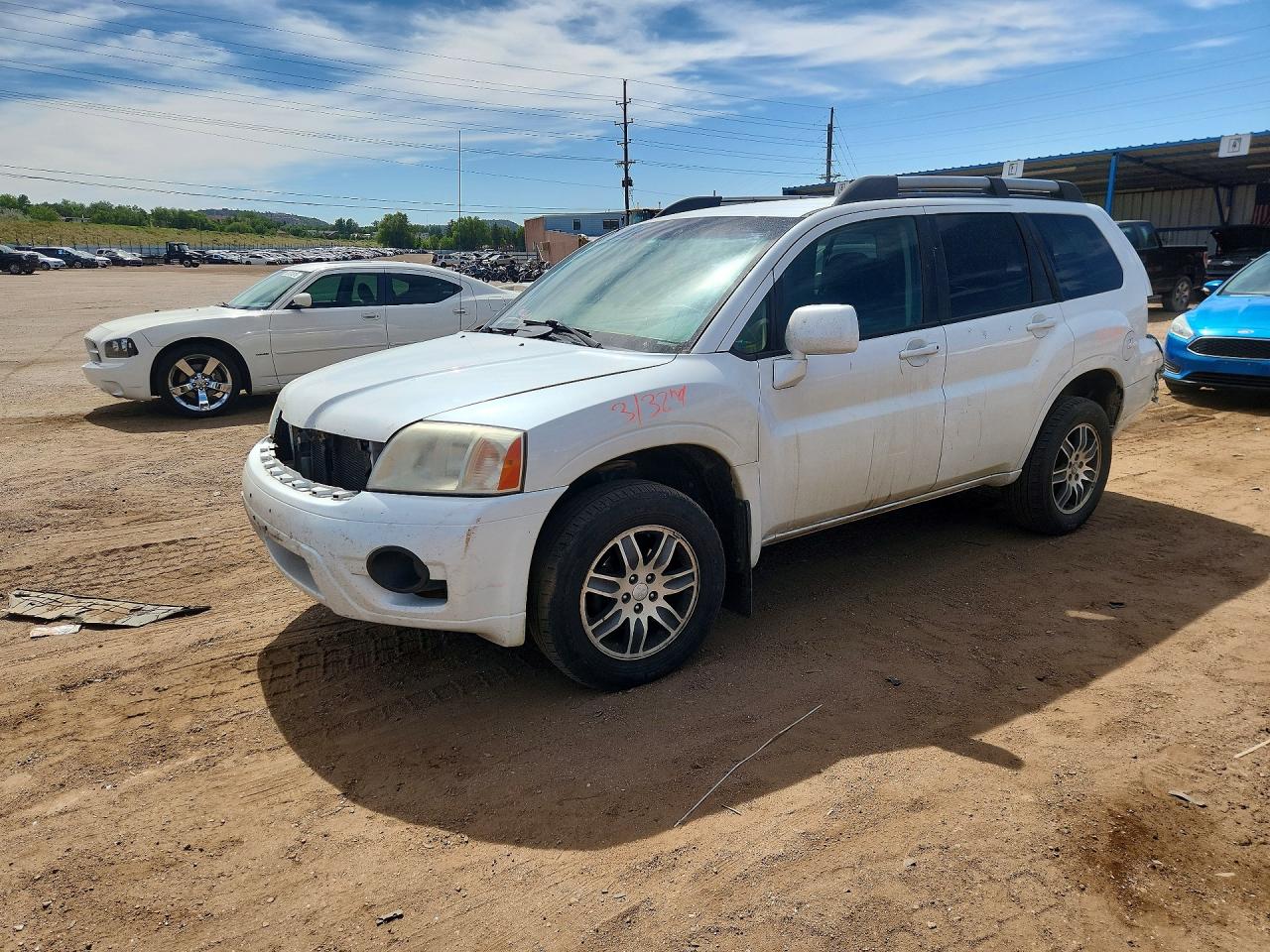 2011 Mitsubishi Endeavor Ls White vin: 4A4JN2ASXBE035998