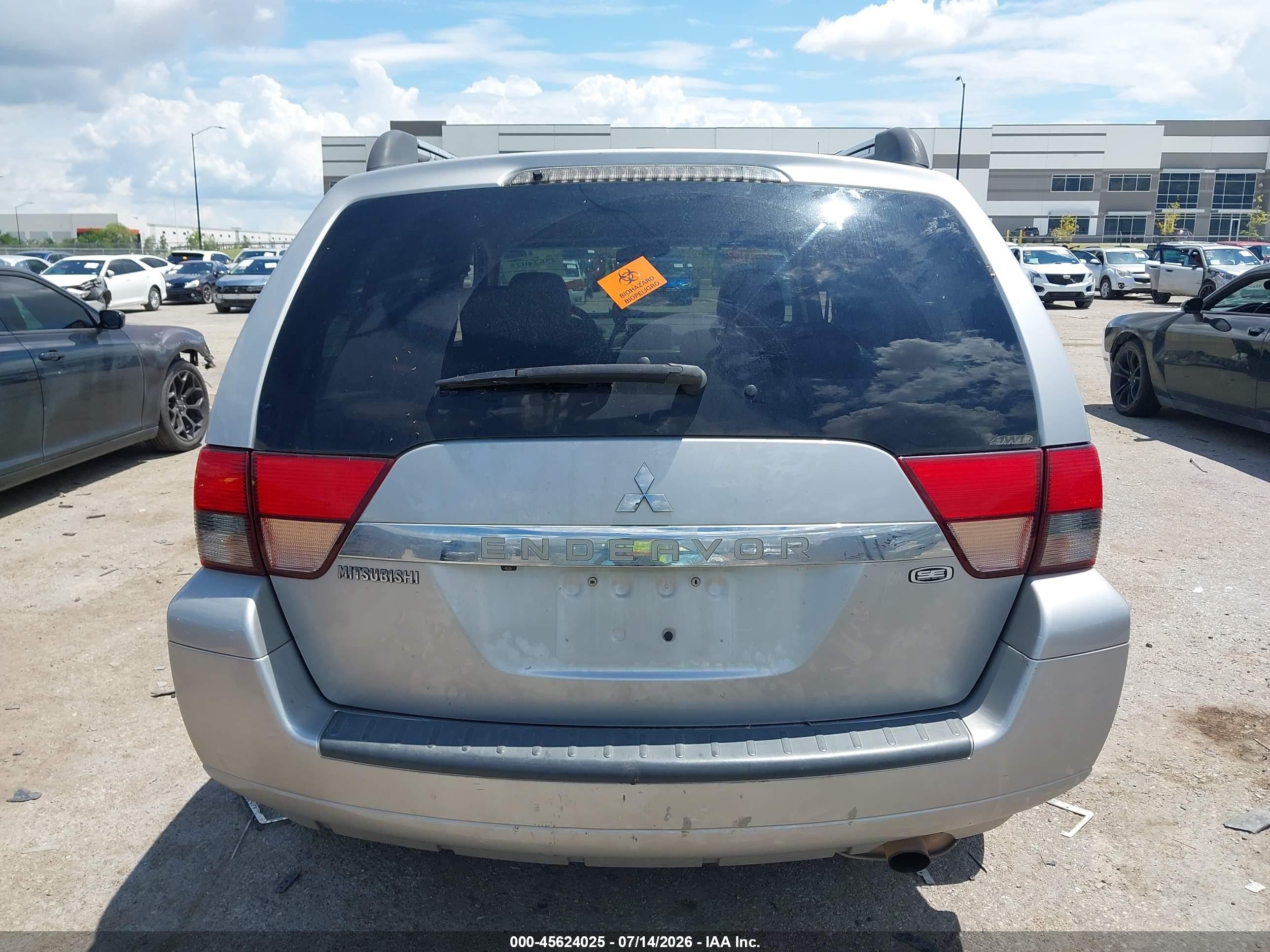 2010 Mitsubishi Endeavor Se Silver vin: 4A4JN3AS0AE017952