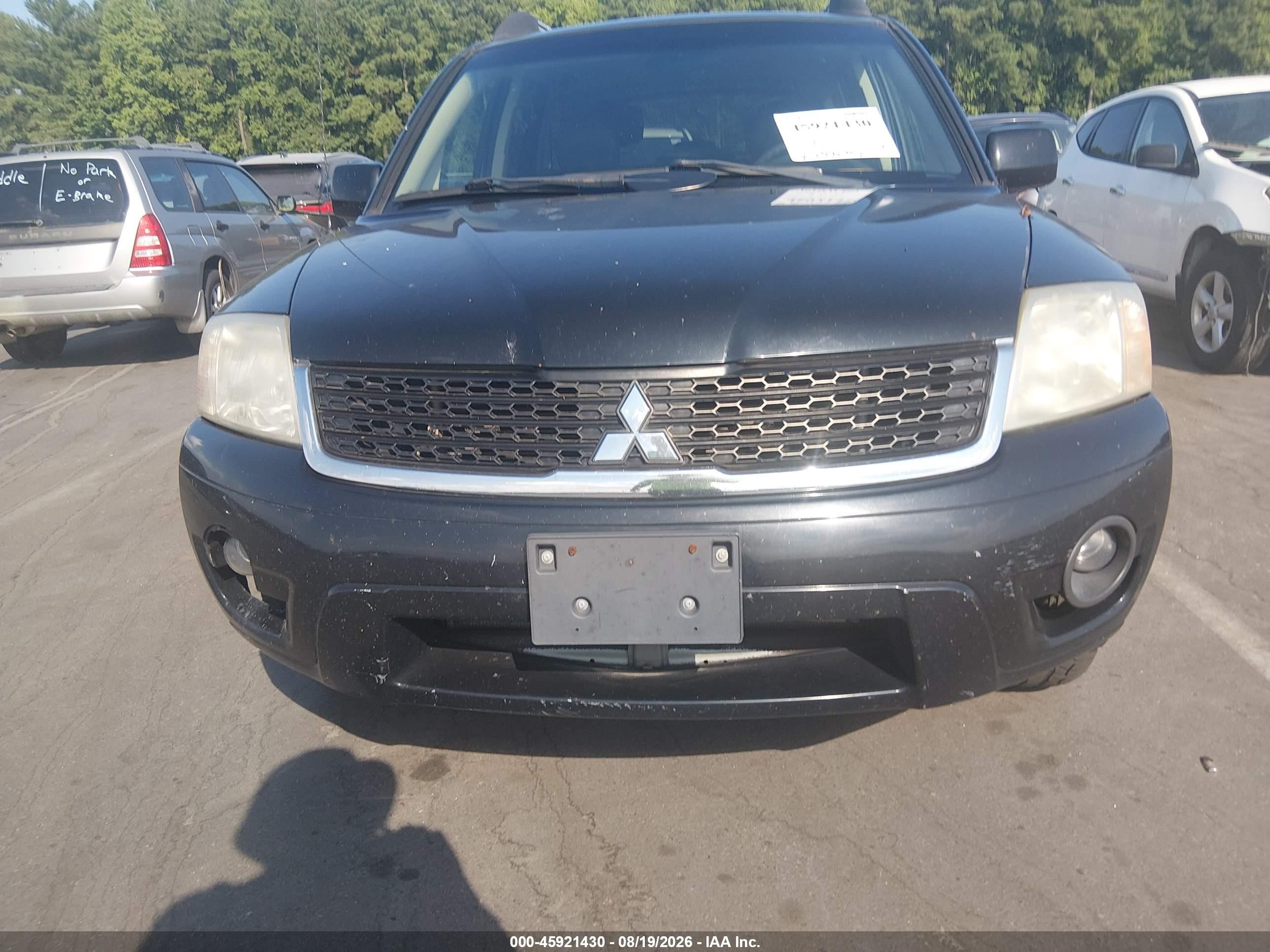 2011 Mitsubishi Endeavor Se Black vin: 4A4JN3AS0BE036972
