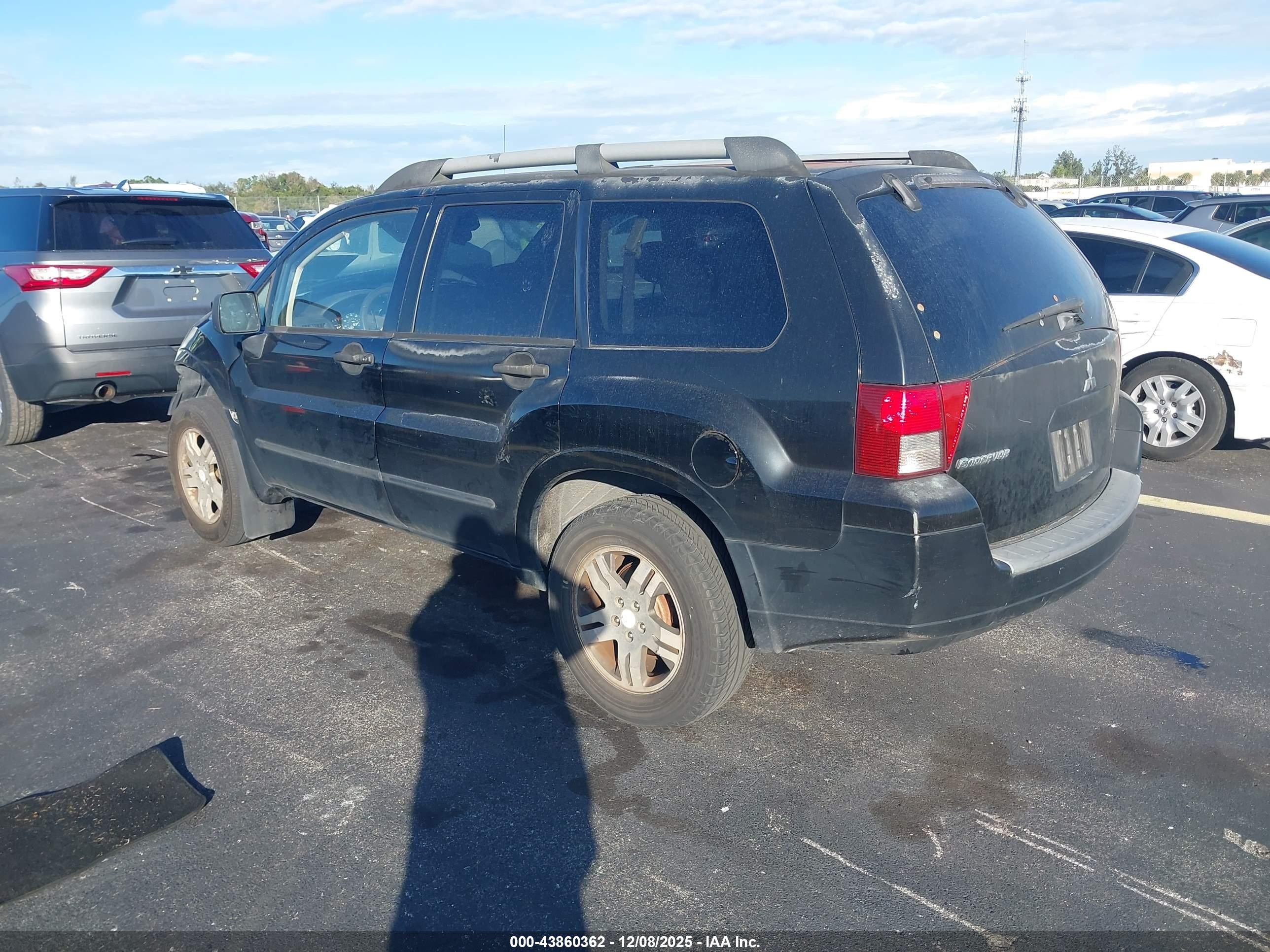 2006 Mitsubishi Endeavor Ls Black vin: 4A4MM21S06E058390
