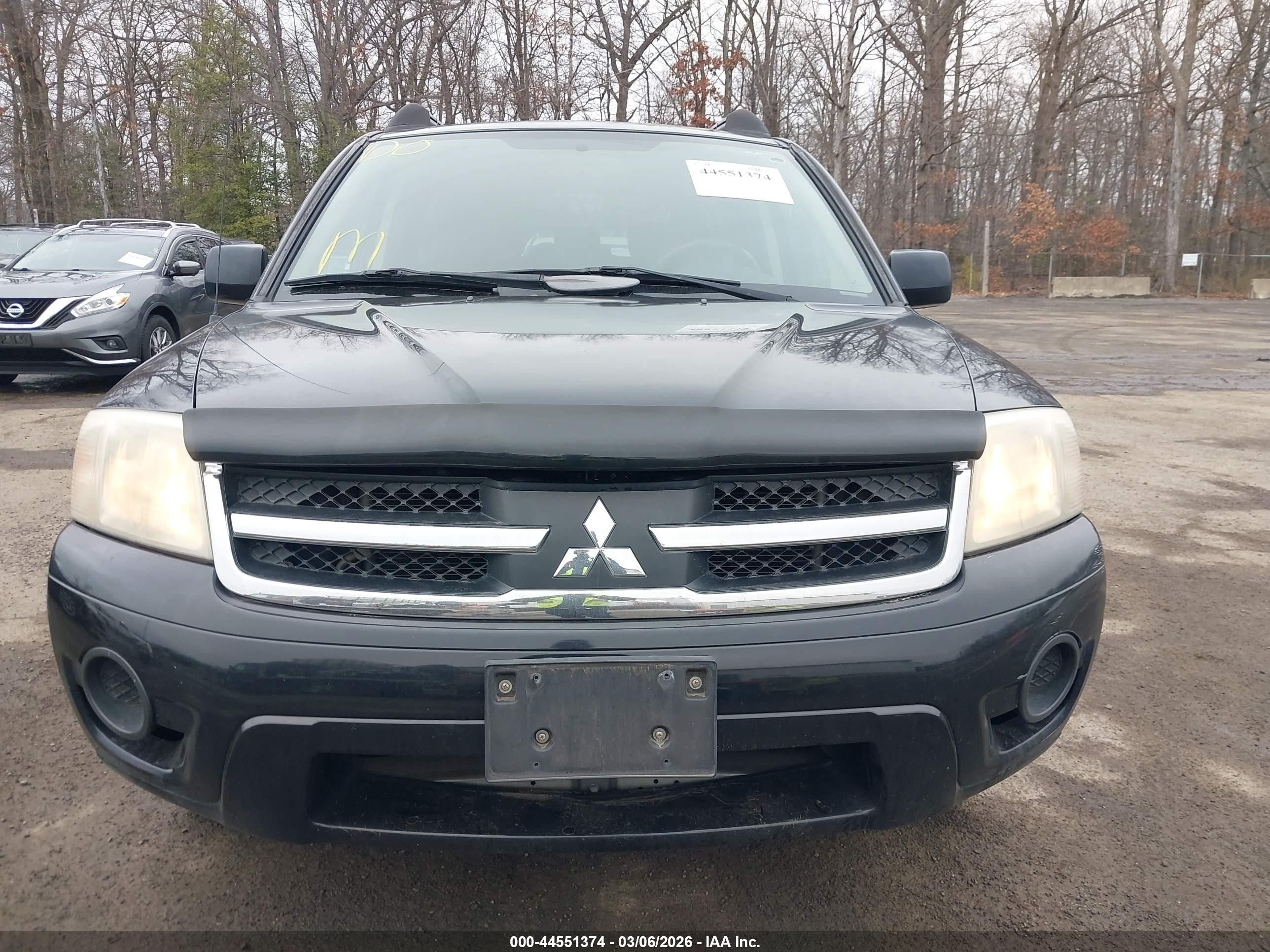 2008 Mitsubishi Endeavor Ls Black vin: 4A4MM21S08E038272