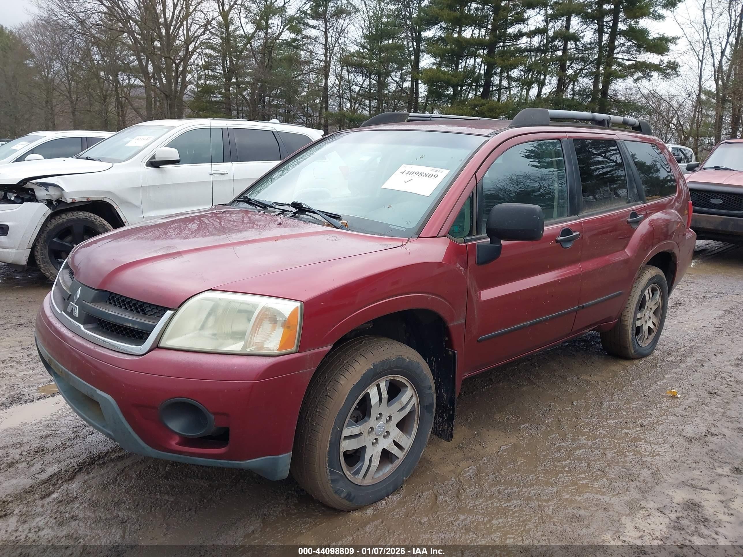 2006 Mitsubishi Endeavor Ls Красный vin: 4A4MM21S16E072332