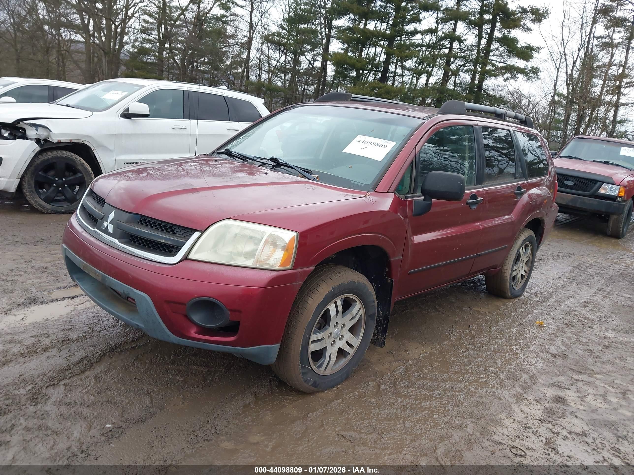 2006 Mitsubishi Endeavor Ls Красный vin: 4A4MM21S16E072332