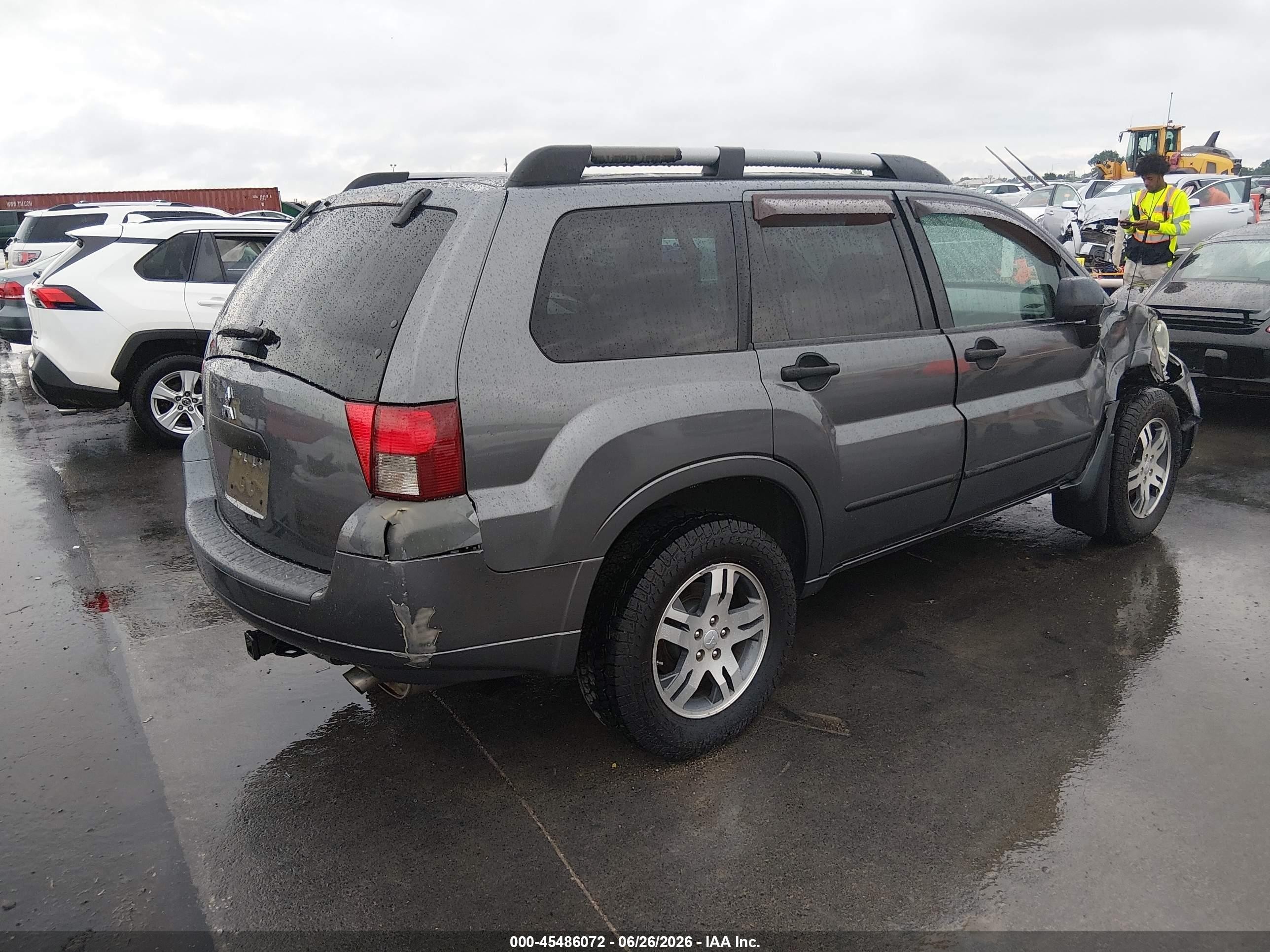 2006 Mitsubishi Endeavor Ls Gray vin: 4A4MM21S16E077336