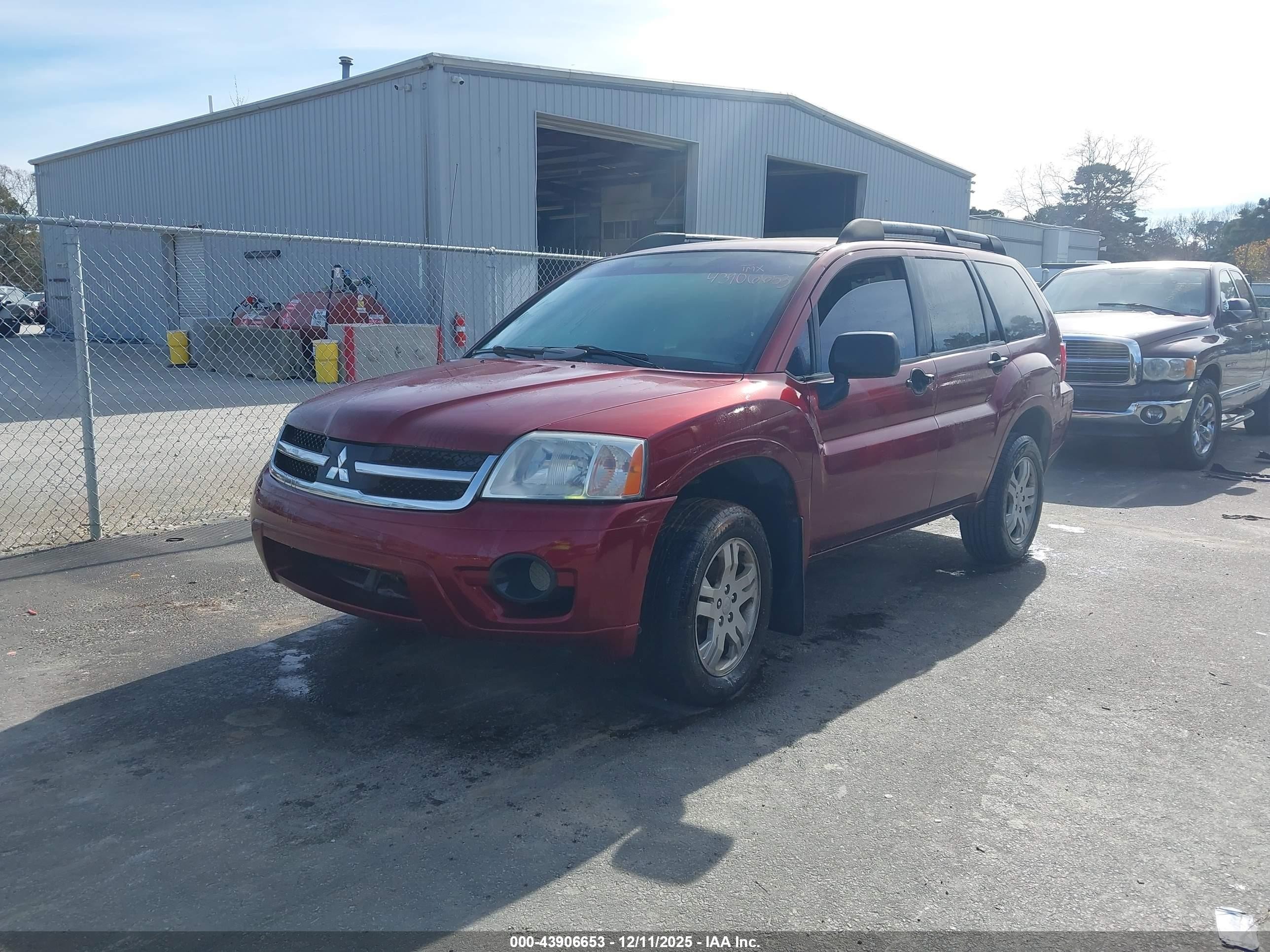 2007 Mitsubishi Endeavor Ls Красный vin: 4A4MM21S17E074115