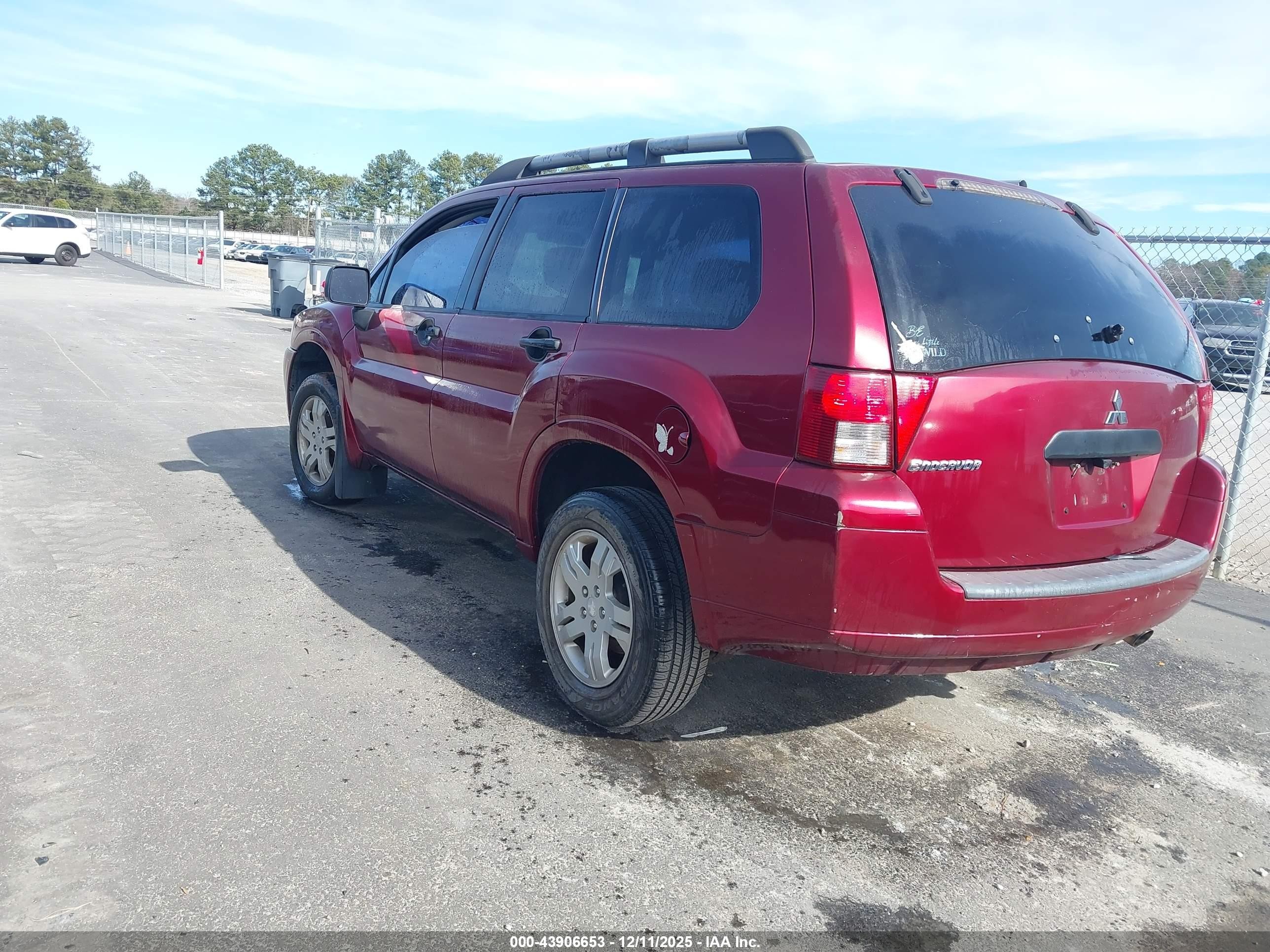 2007 Mitsubishi Endeavor Ls Красный vin: 4A4MM21S17E074115