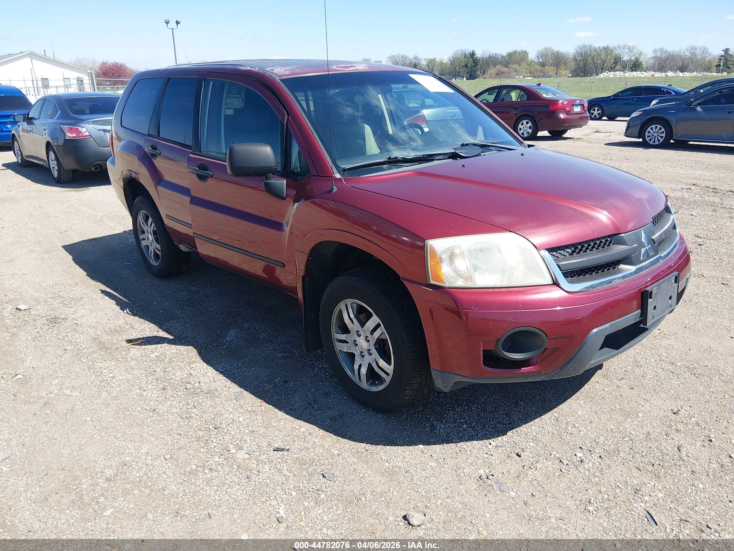 2006 Mitsubishi Endeavor Ls Red vin: 4A4MM21S36E027229