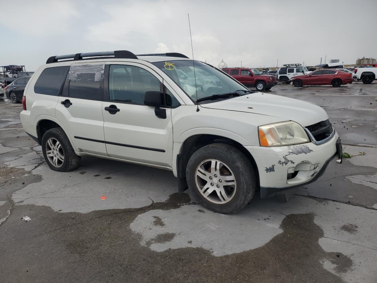 2006 Mitsubishi Endeavor Ls White vin: 4A4MM21S36E068038