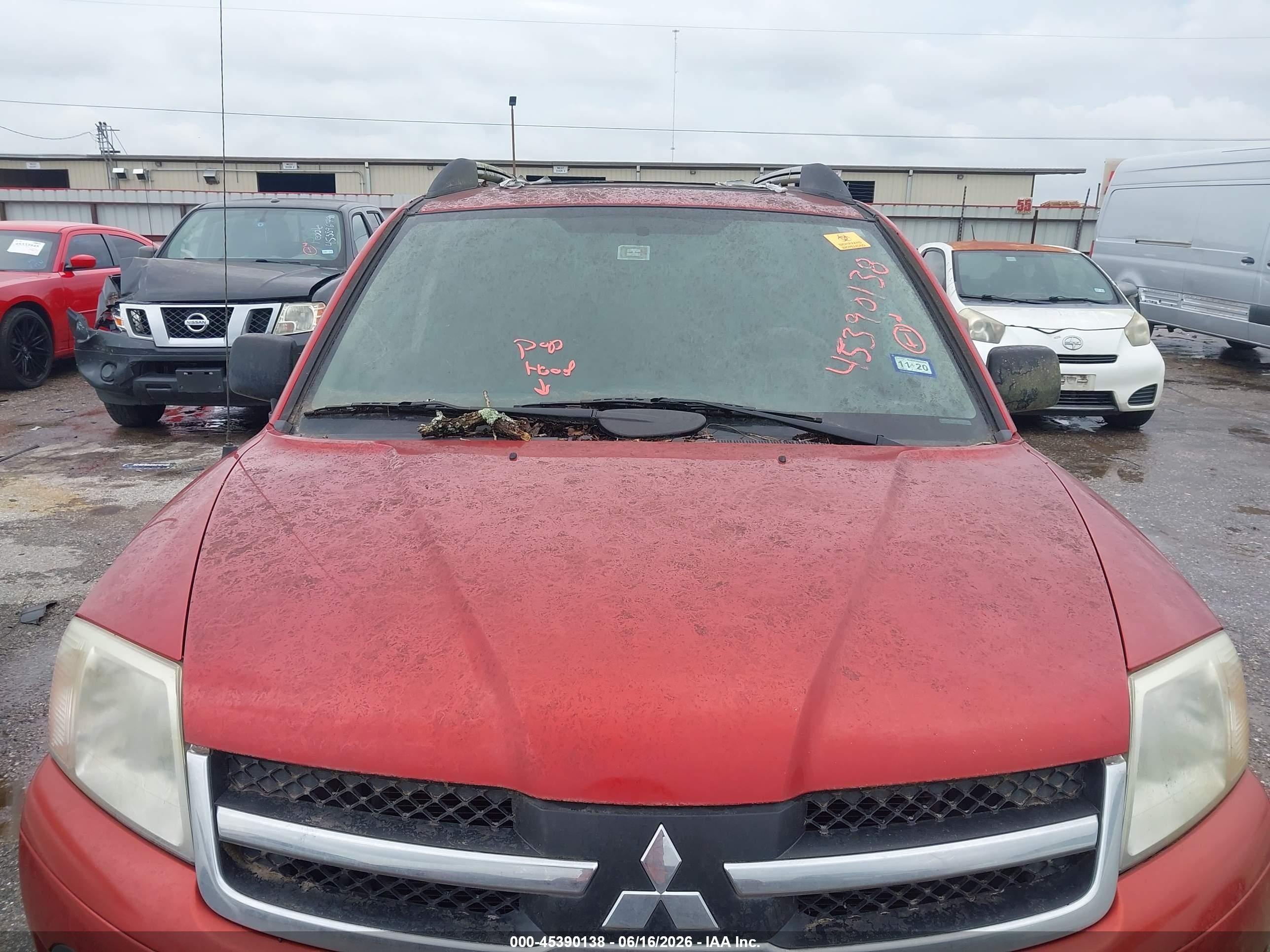 2008 Mitsubishi Endeavor Ls Red vin: 4A4MM21S48E032247