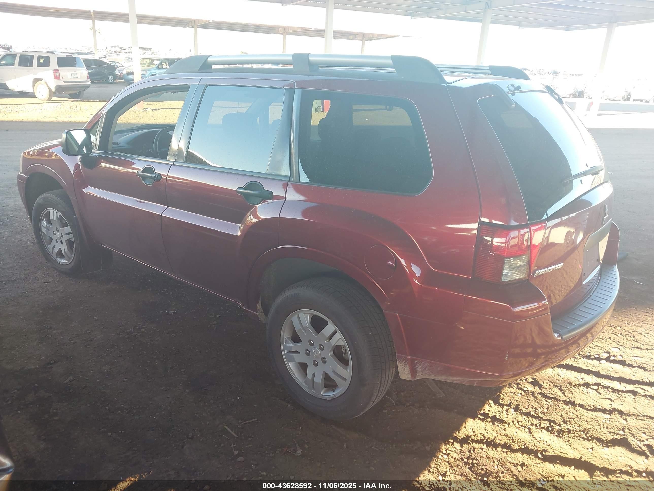 2007 Mitsubishi Endeavor Ls Red vin: 4A4MM21S57E079043