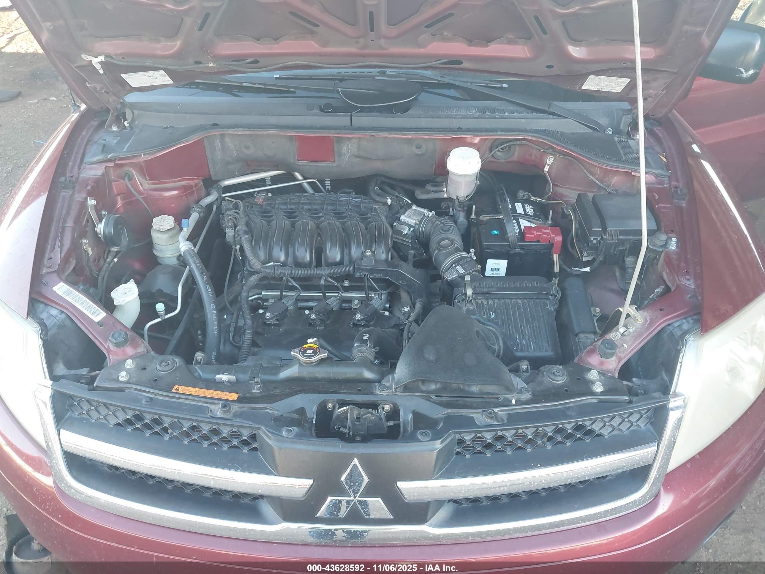2007 Mitsubishi Endeavor Ls Red vin: 4A4MM21S57E079043