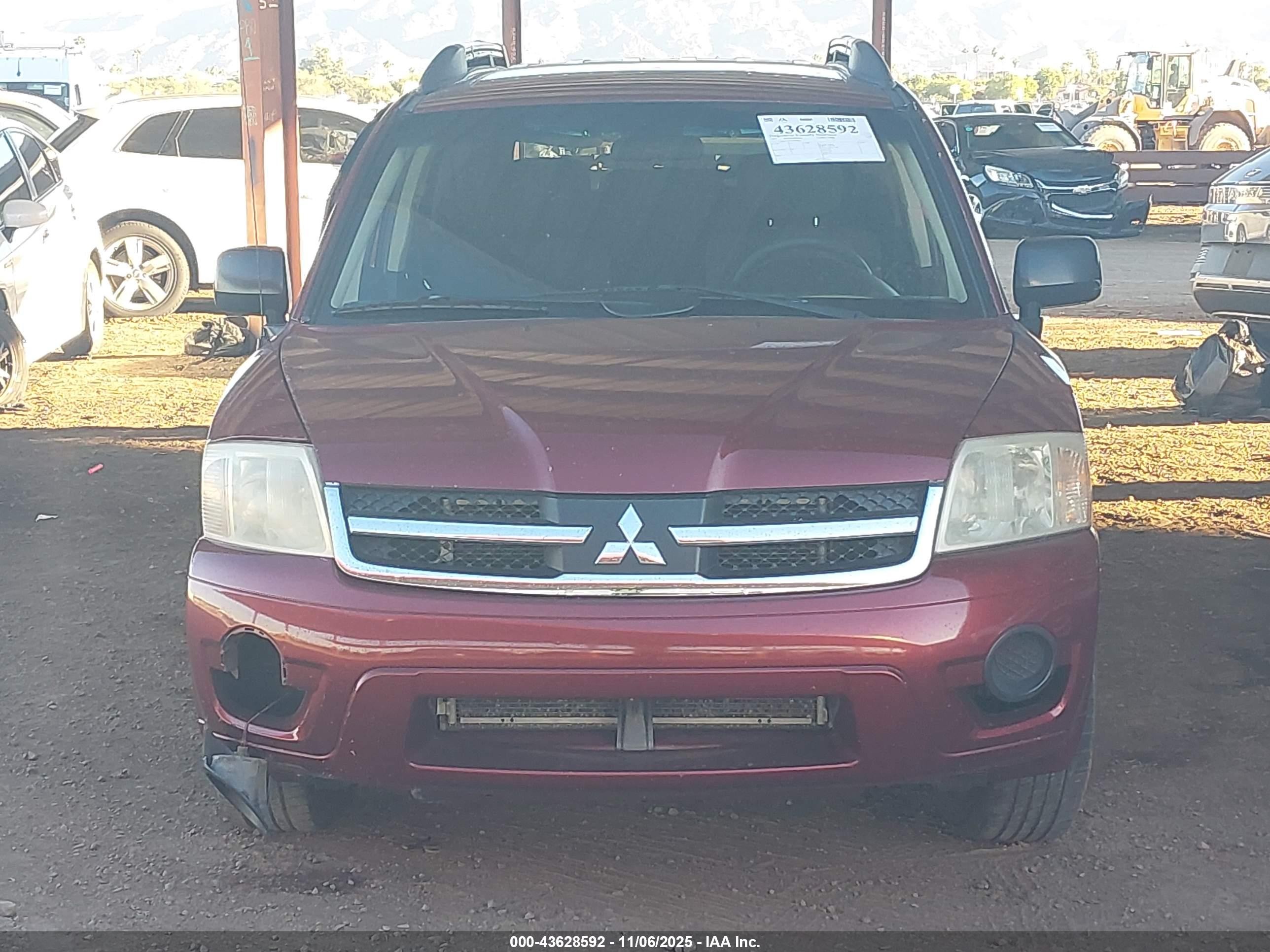 2007 Mitsubishi Endeavor Ls Red vin: 4A4MM21S57E079043