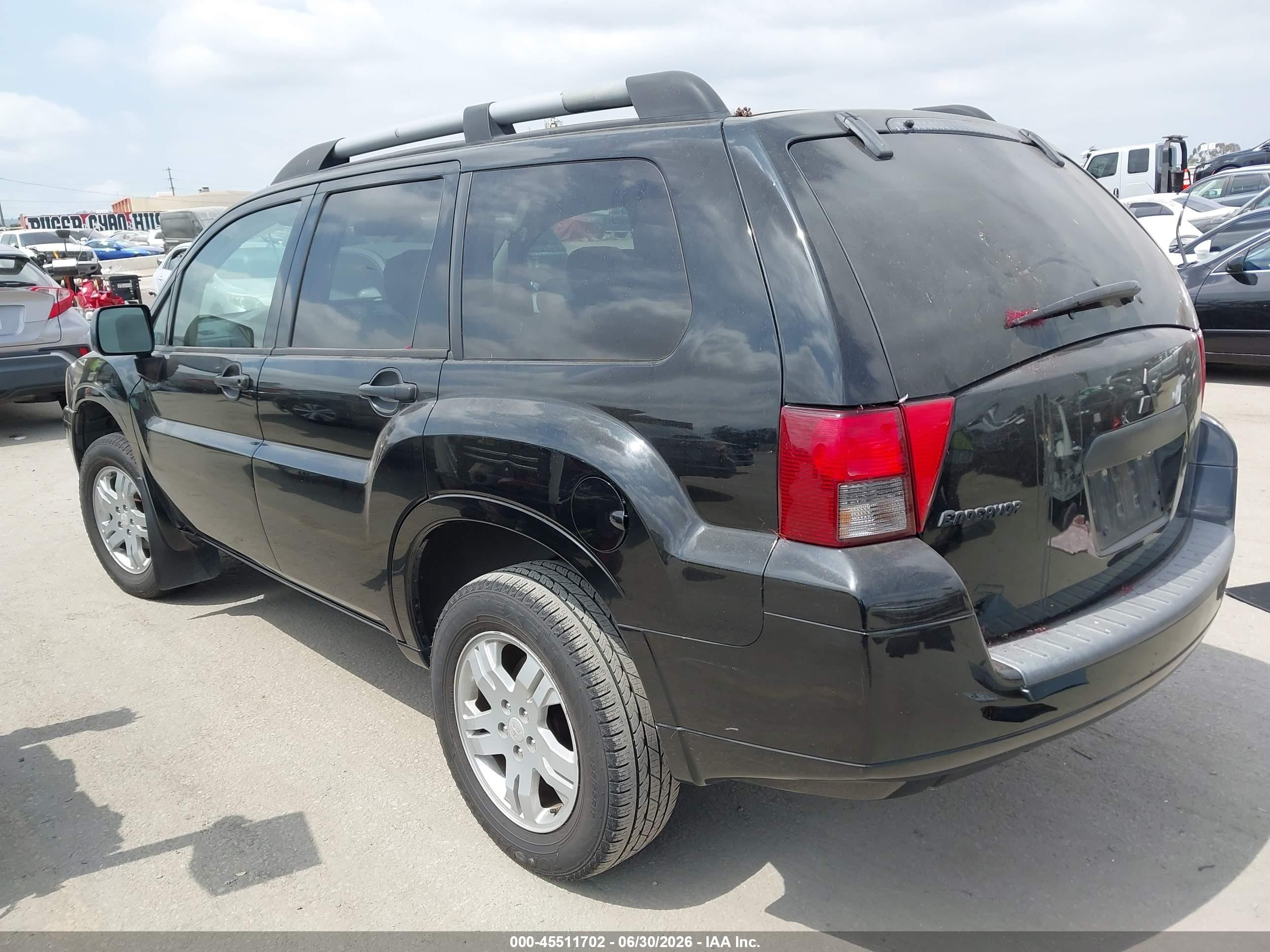 2007 Mitsubishi Endeavor Ls Черный vin: 4A4MM21S67E060209