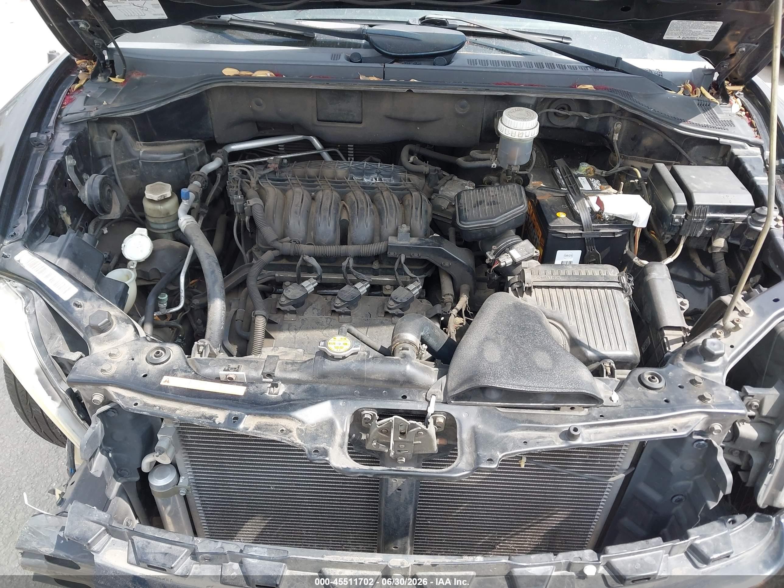 2007 Mitsubishi Endeavor Ls Черный vin: 4A4MM21S67E060209