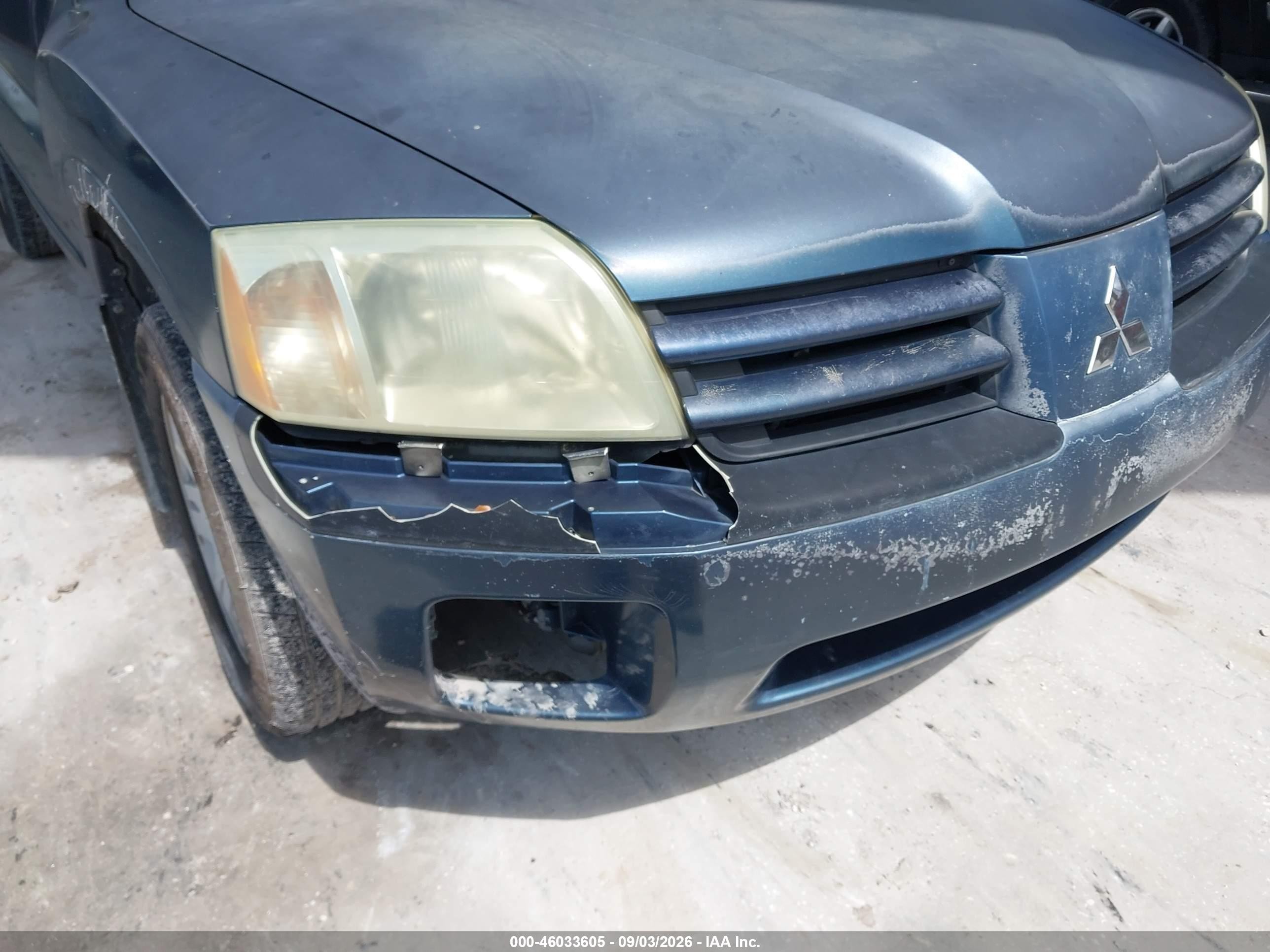 2004 Mitsubishi Endeavor Ls Blue vin: 4A4MM21S74E055290