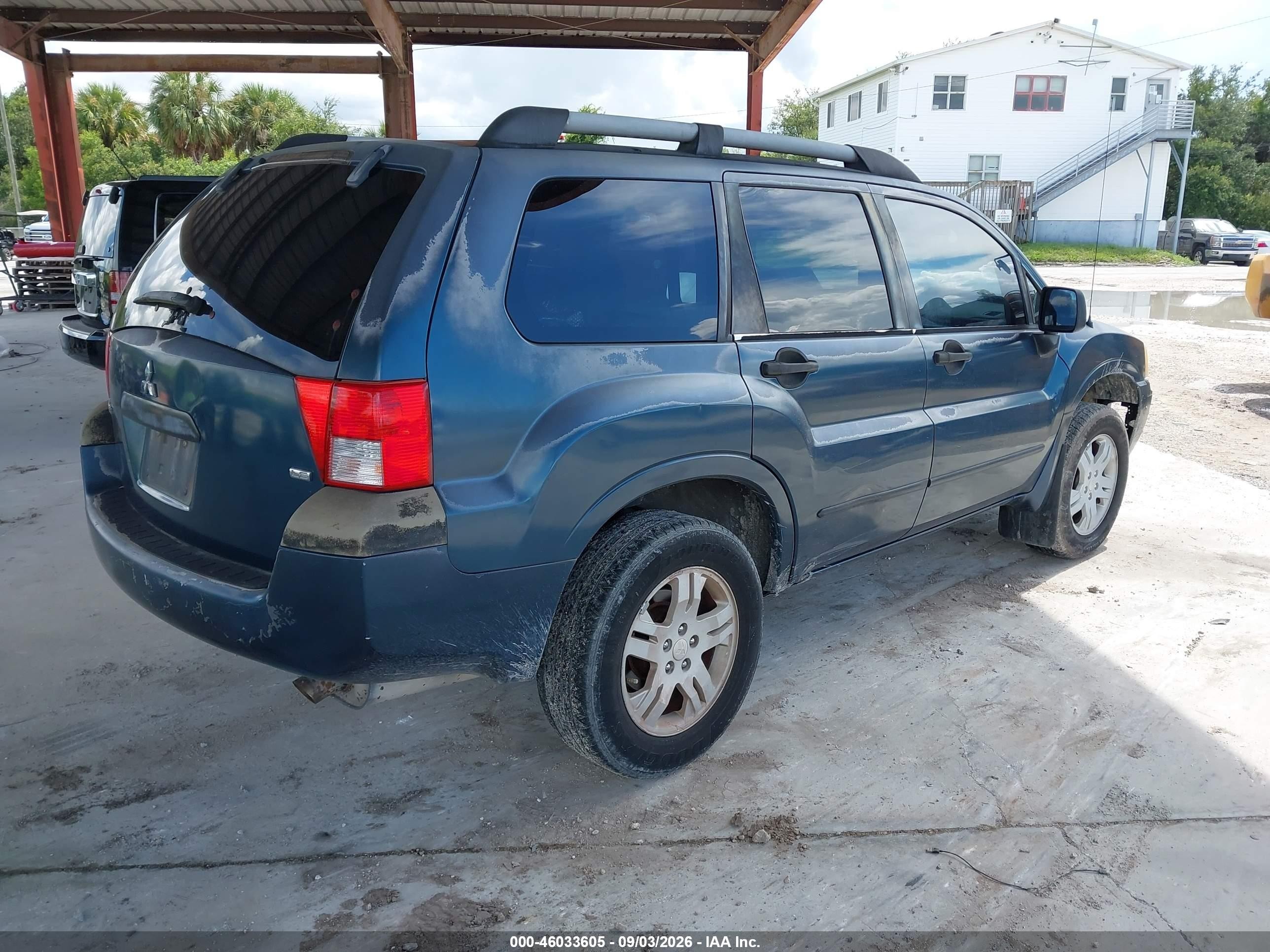 2004 Mitsubishi Endeavor Ls Blue vin: 4A4MM21S74E055290