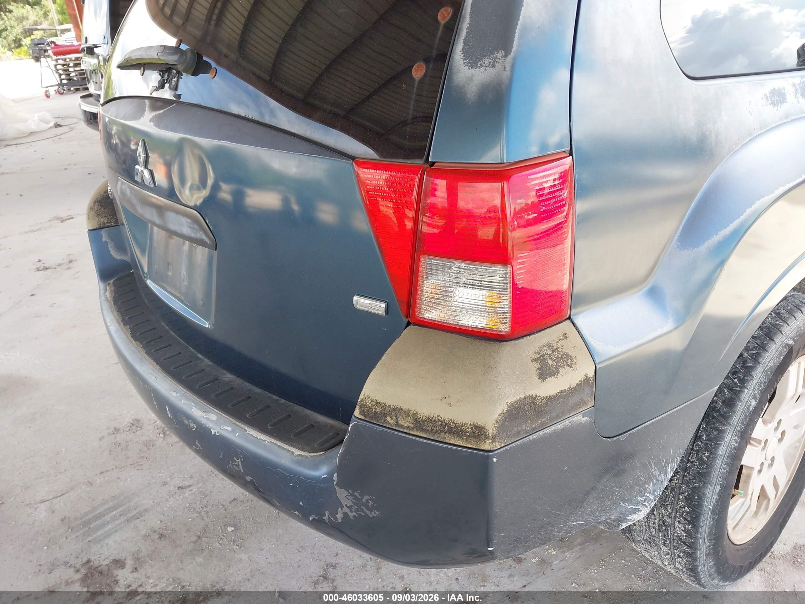 2004 Mitsubishi Endeavor Ls Blue vin: 4A4MM21S74E055290