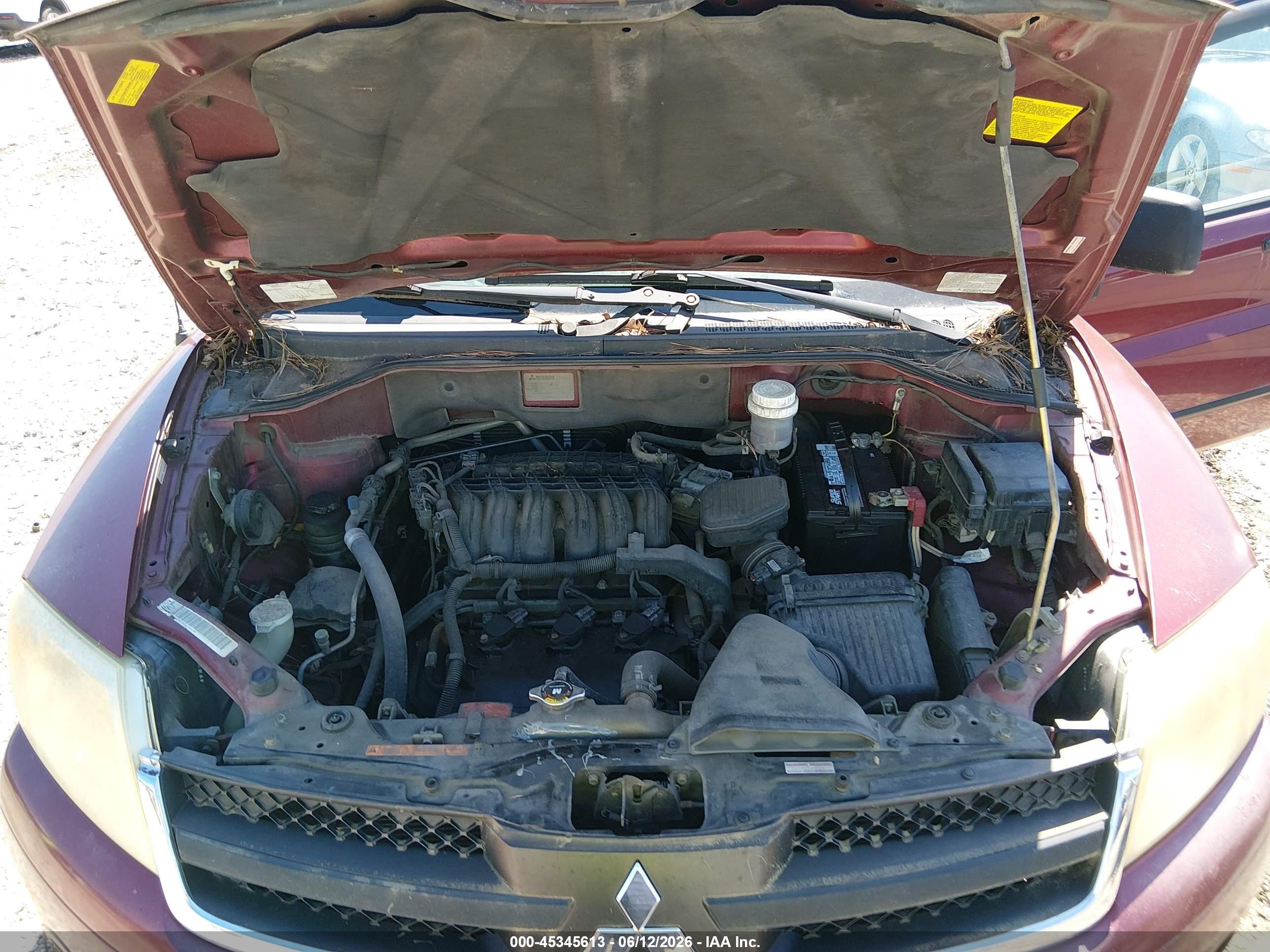 2006 Mitsubishi Endeavor Ls Бордовый vin: 4A4MM21S76E035043