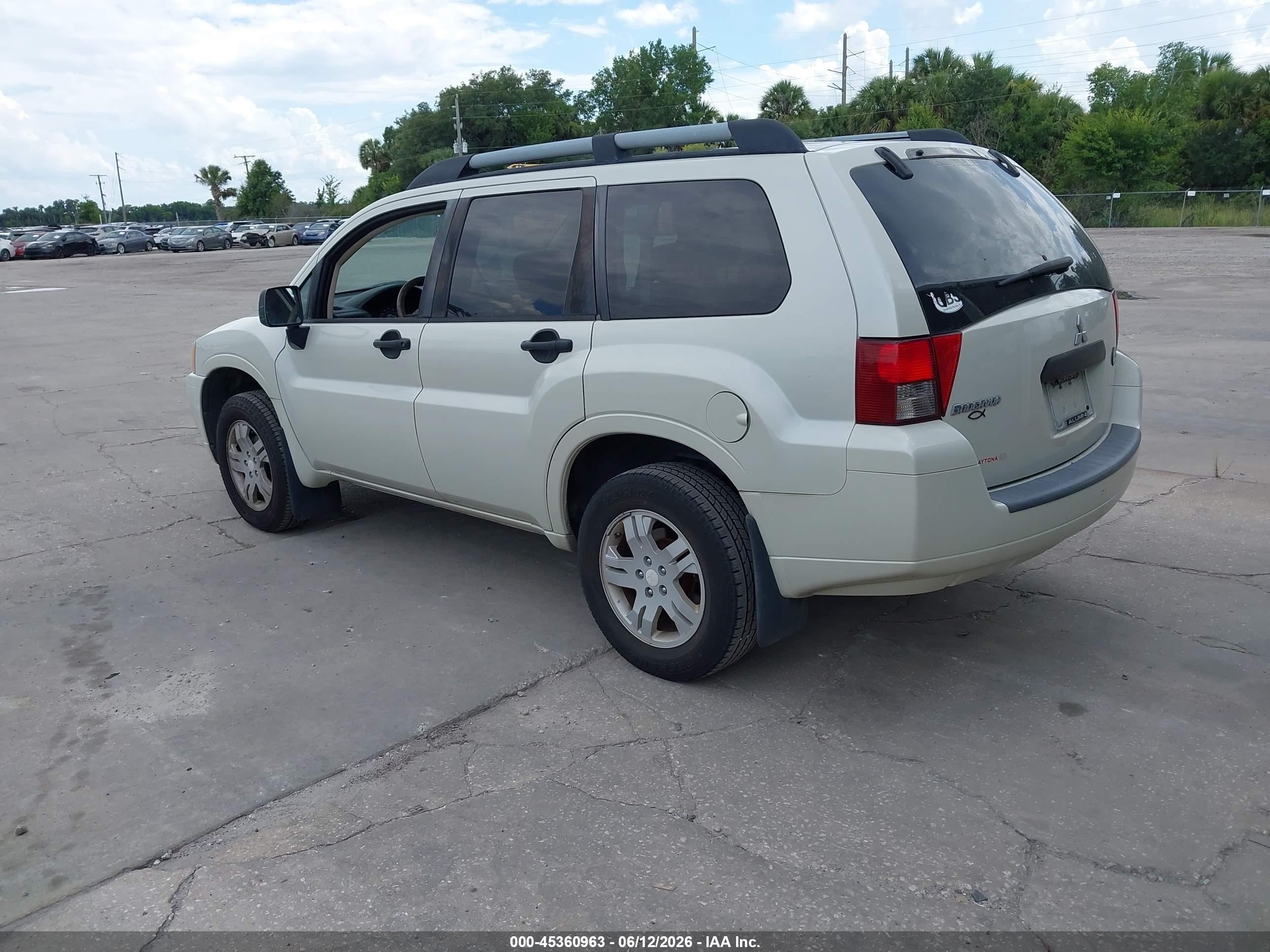 2007 Mitsubishi Endeavor Ls Белый vin: 4A4MM21S77E075284